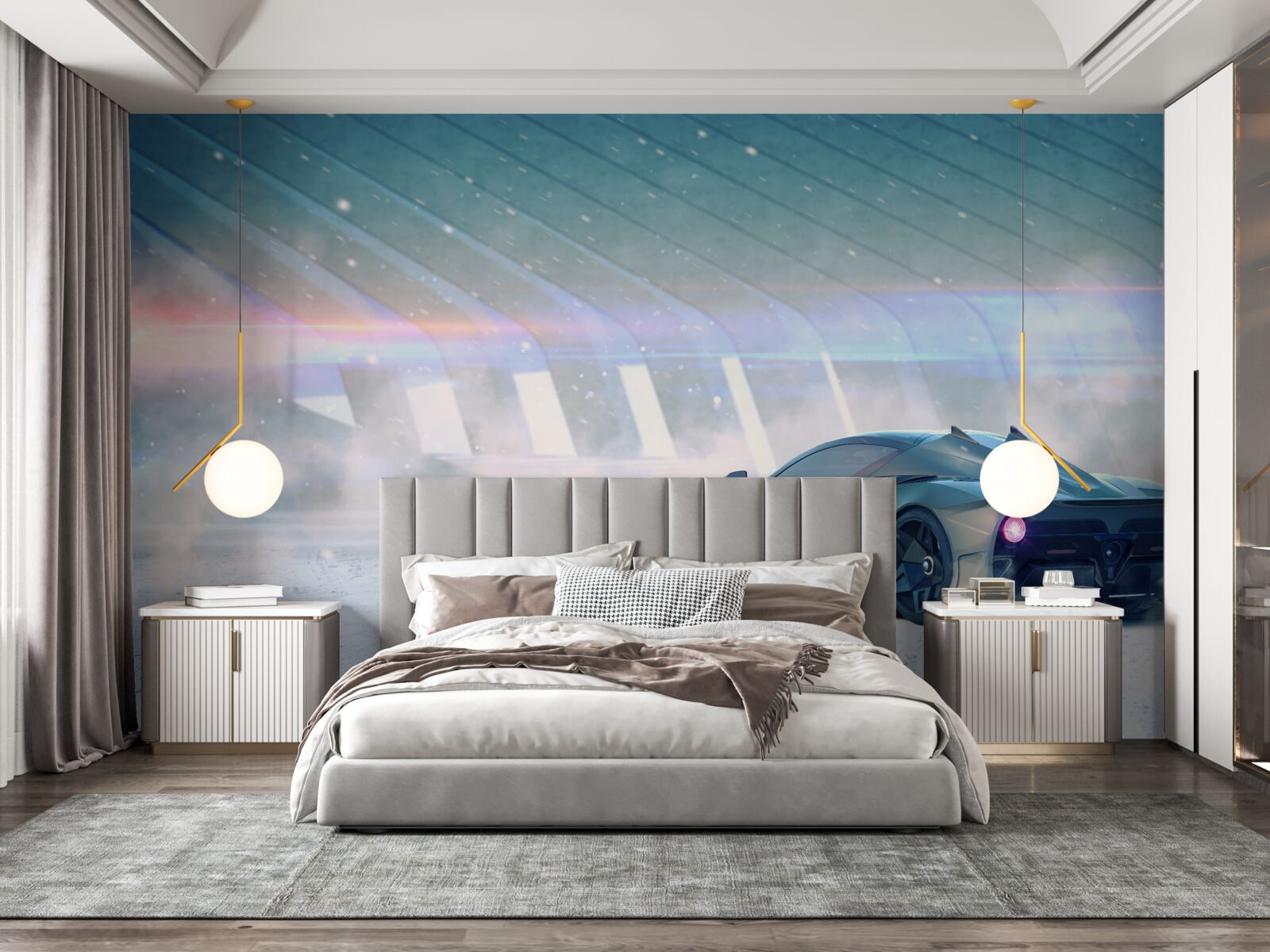 Фотошпалери гоночний автомобіль на старті