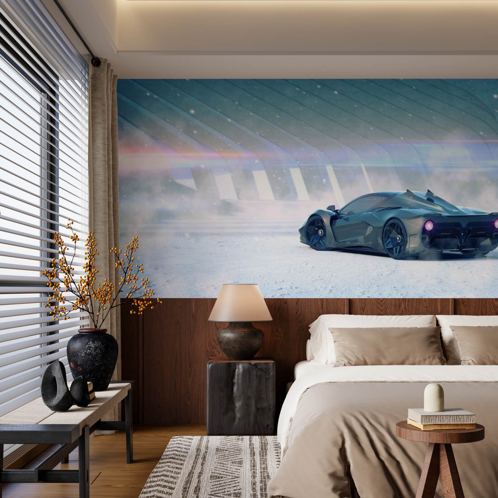 Фотошпалери гоночний автомобіль на старті