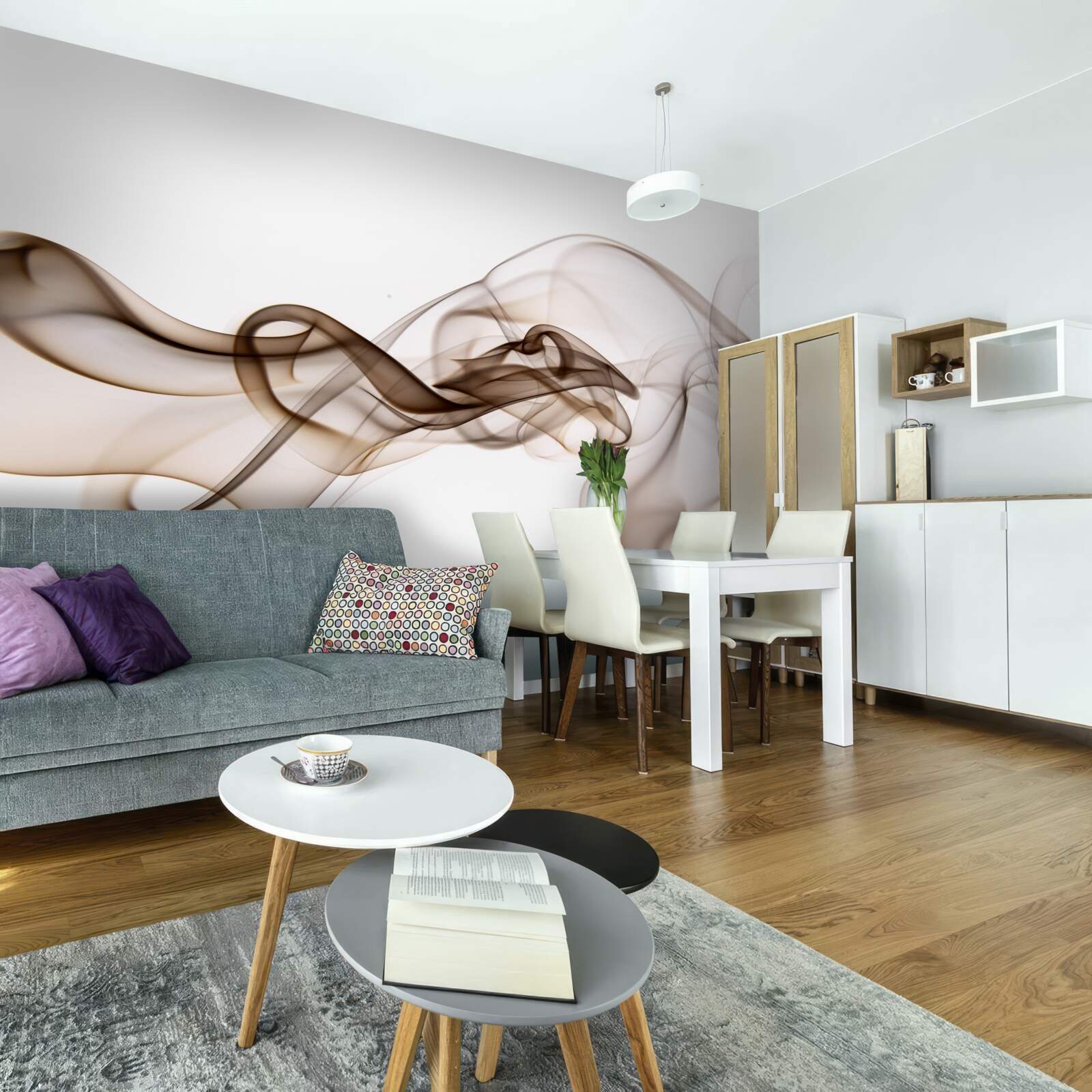 Фотошпалери абстрактний кавовий напій з молоком