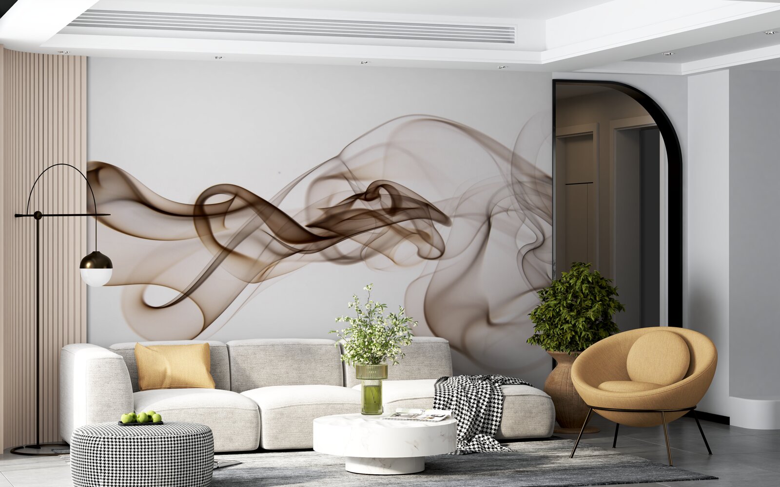 Фотошпалери абстрактний кавовий напій з молоком