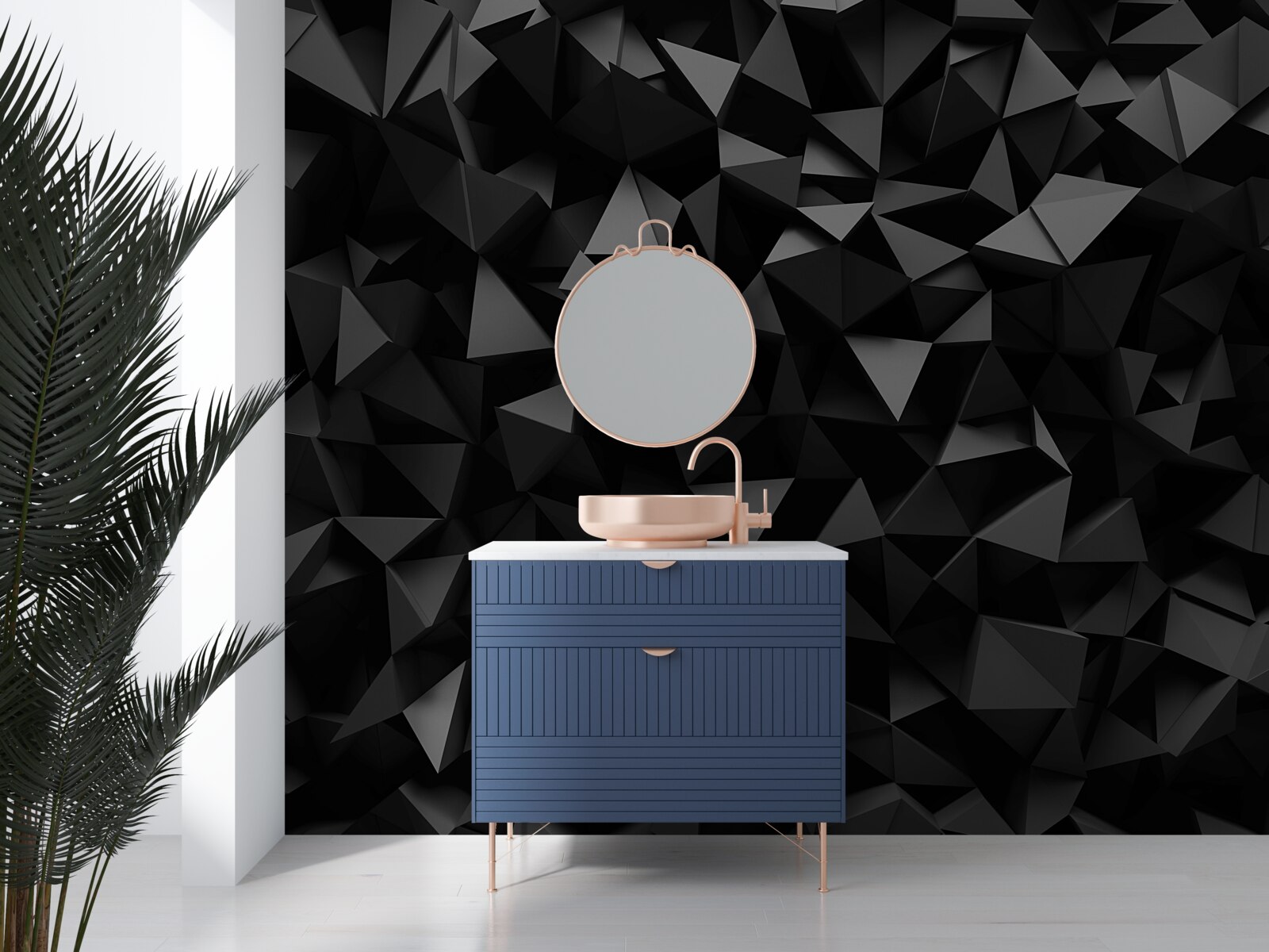 Фотошпалери абстракція у вигляді гострих форм і темних піків