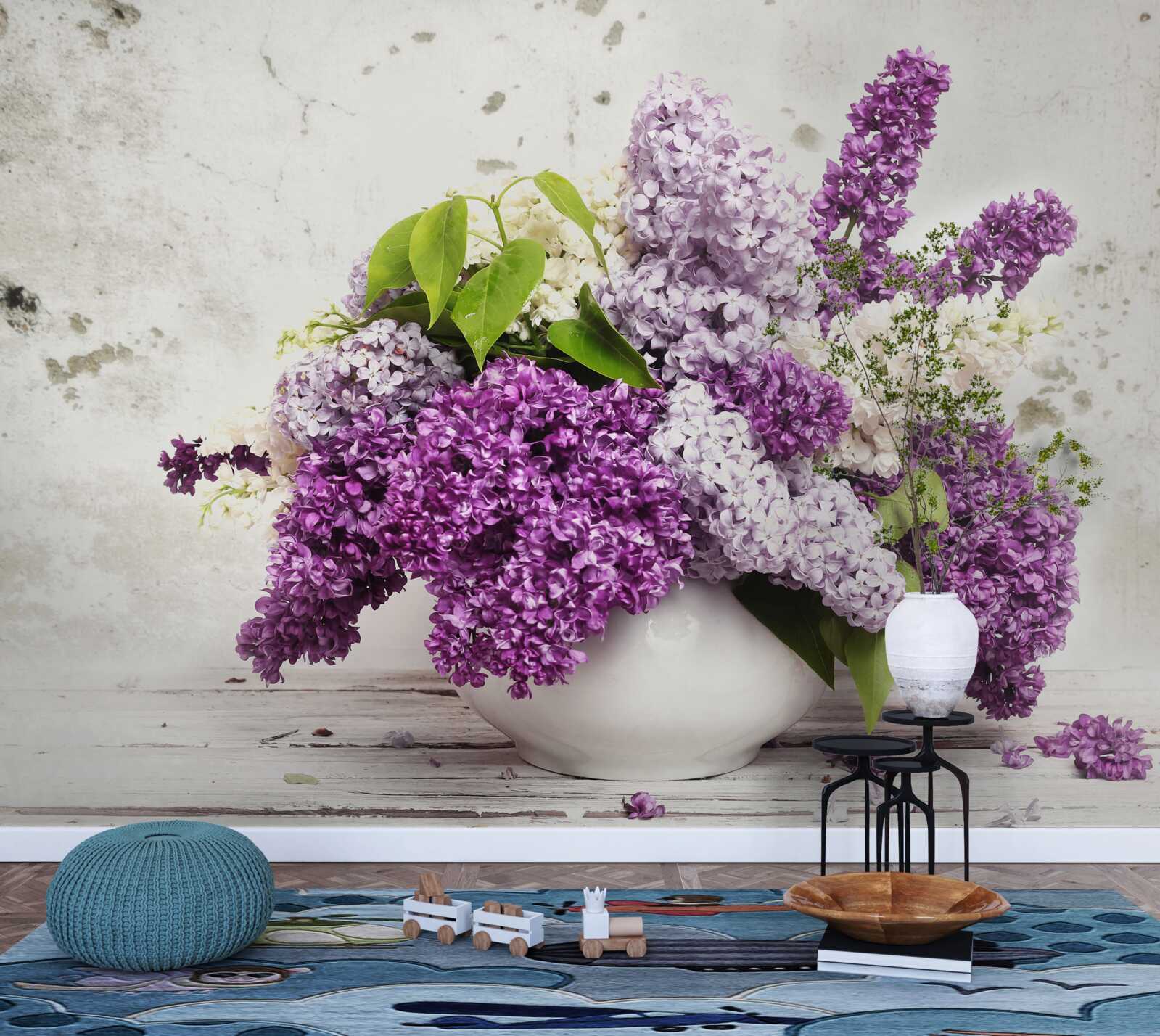 Фотошпалери сніп різноманітного весняного бузку