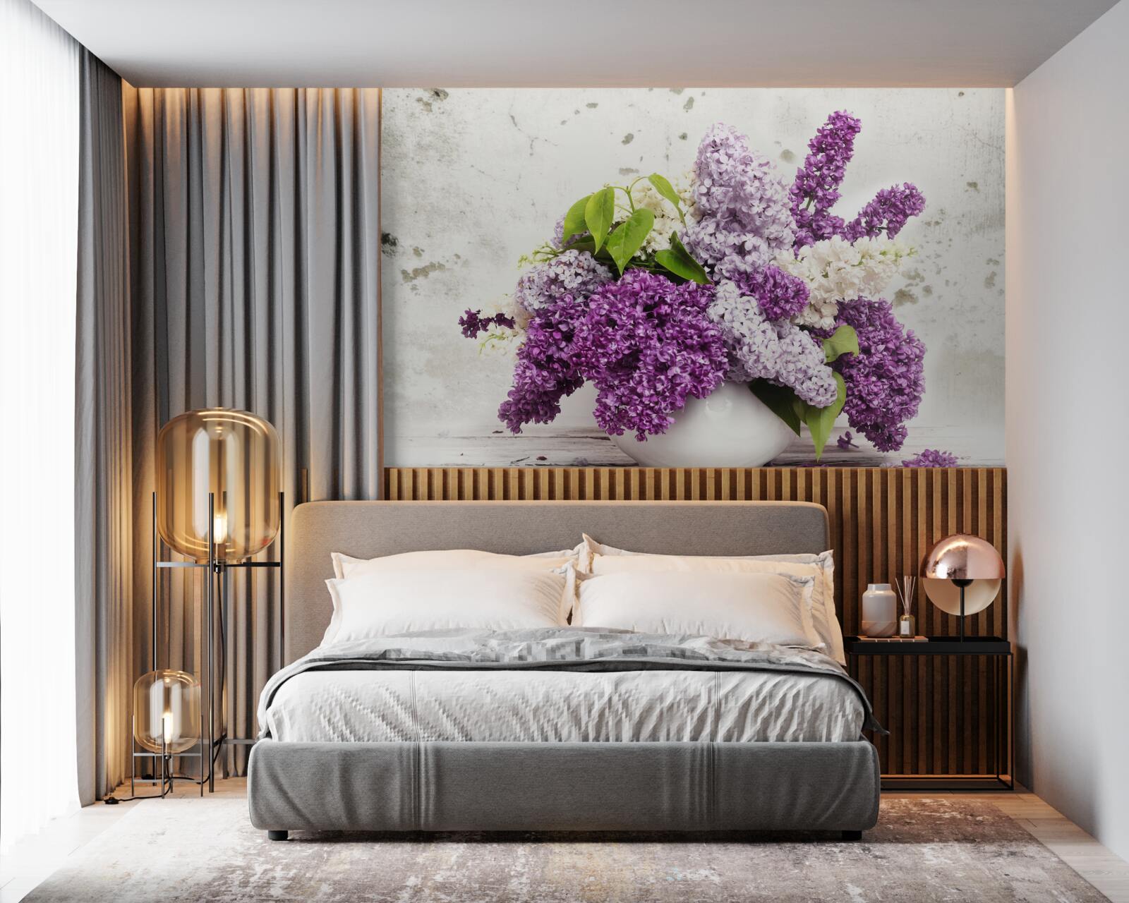 Фотошпалери сніп різноманітного весняного бузку