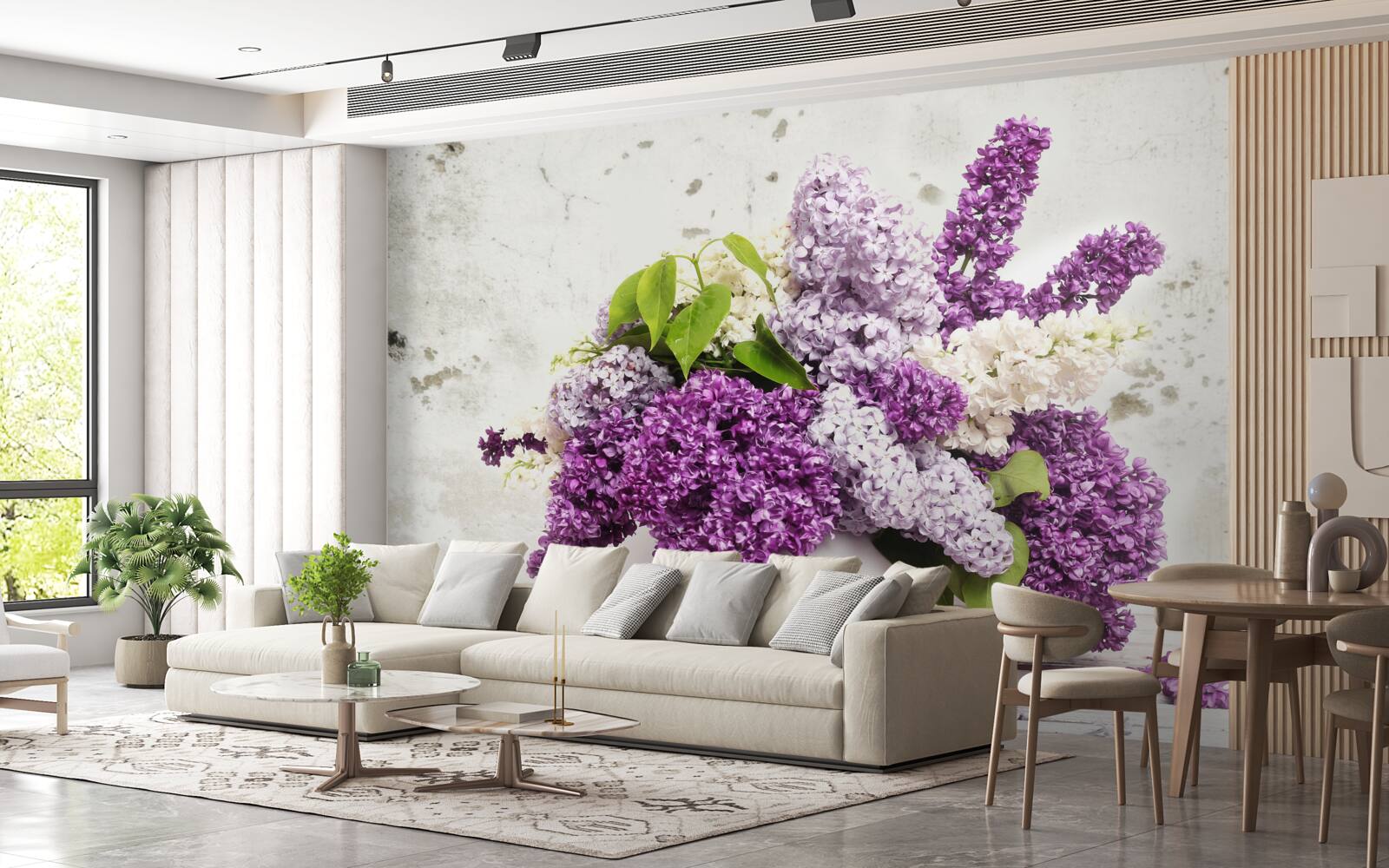 Фотошпалери сніп різноманітного весняного бузку