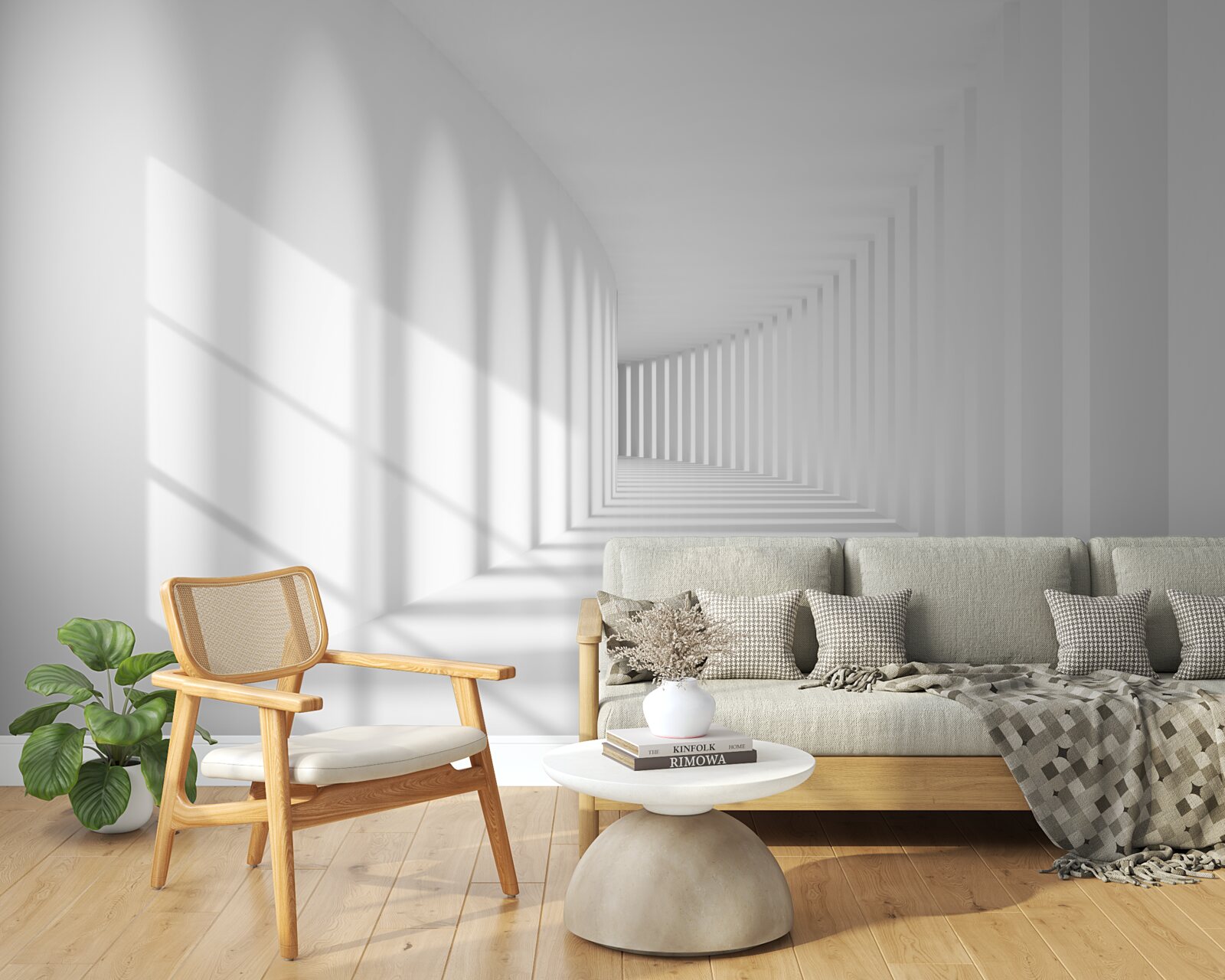 Фотошпалери коридор світла, що відступає