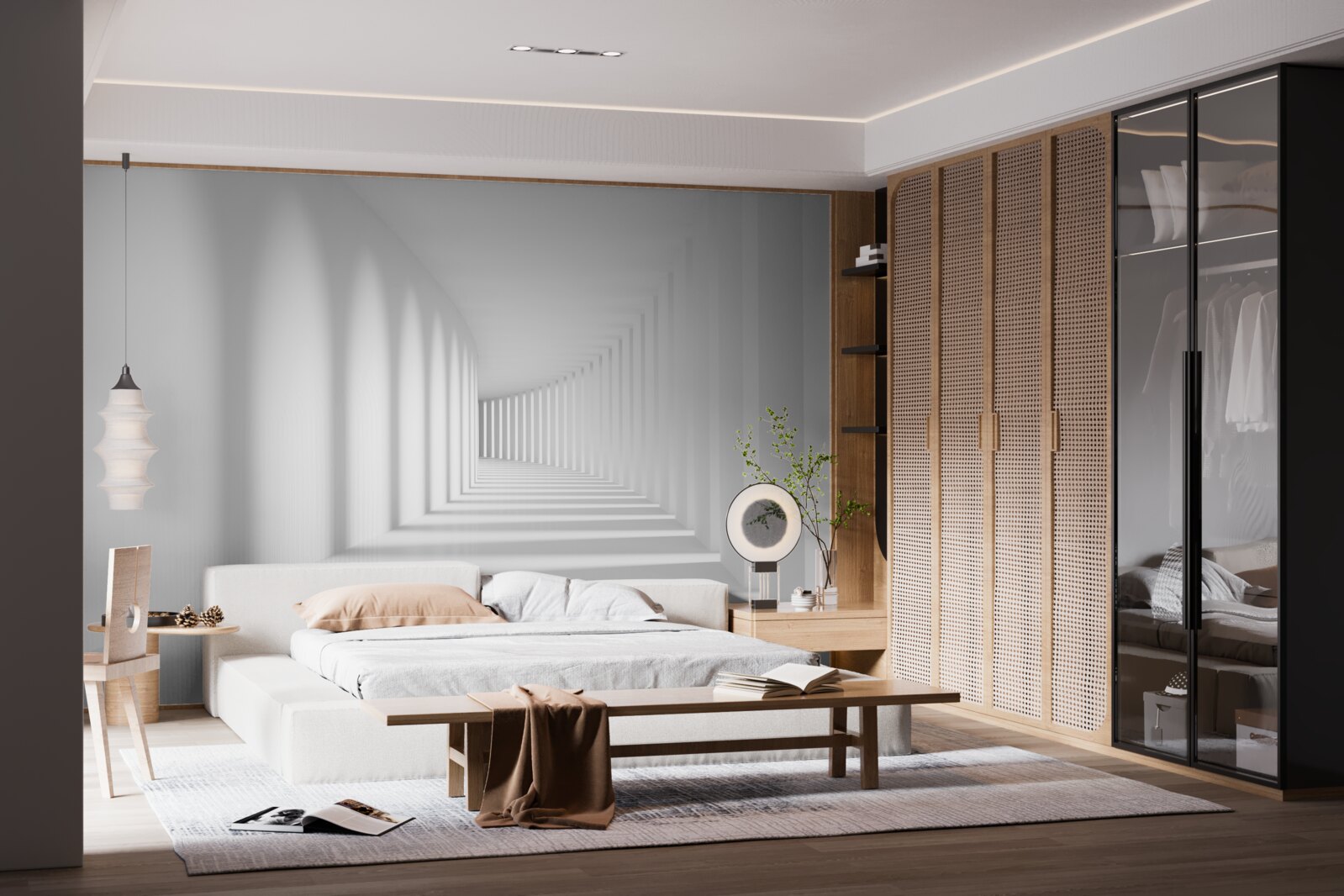 Фотошпалери коридор світла, що відступає