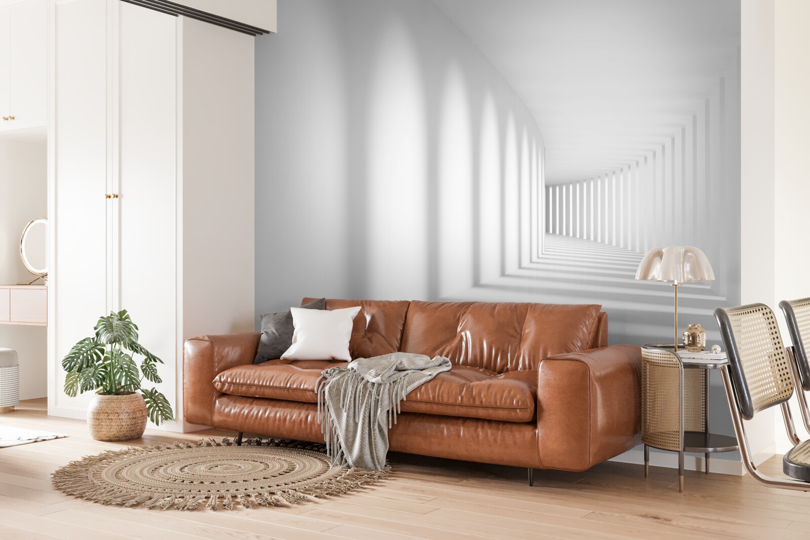 Фотошпалери коридор світла, що відступає