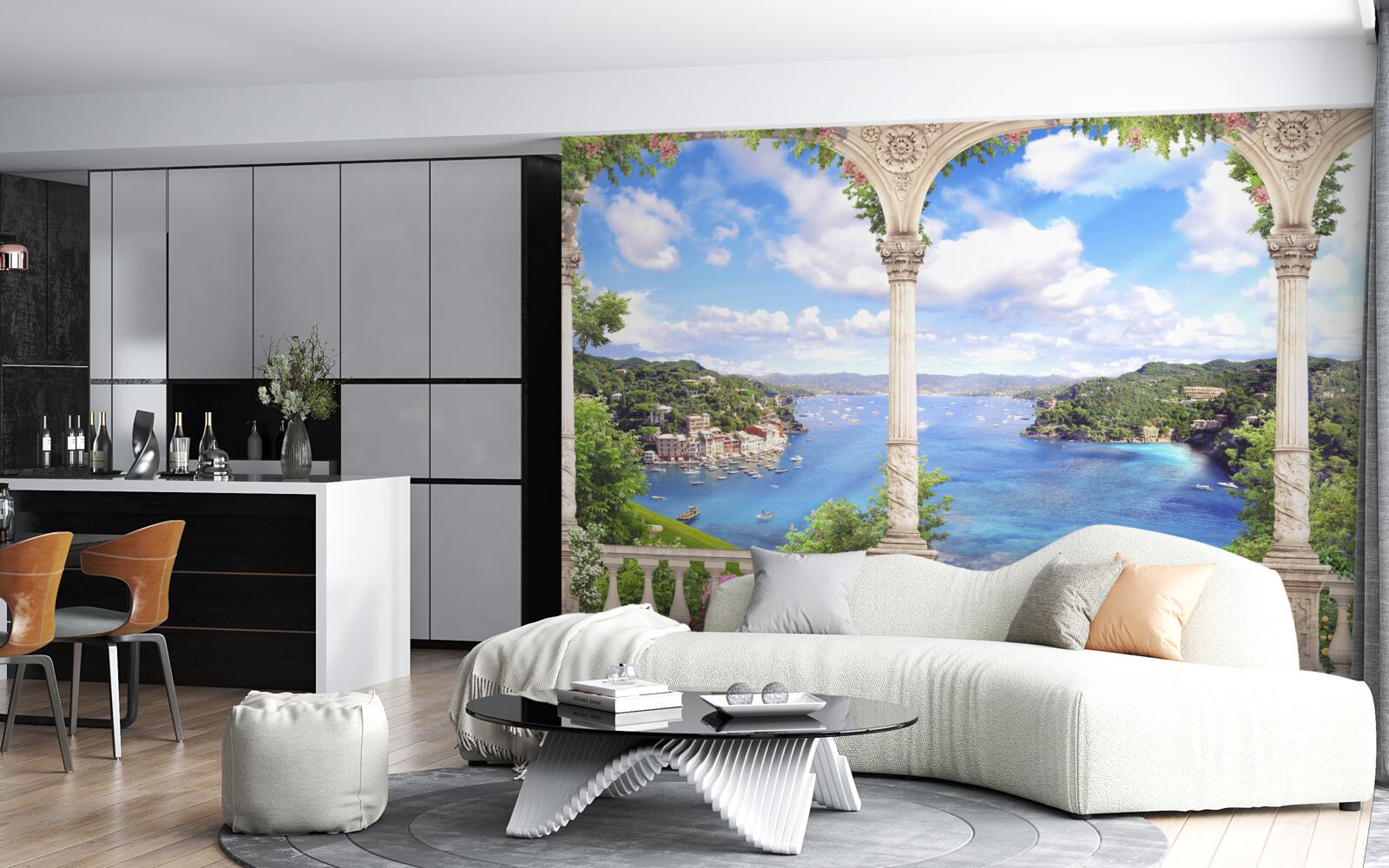 Фотошпалери оглядовий майданчик з прекрасним видом на природні пейзажі