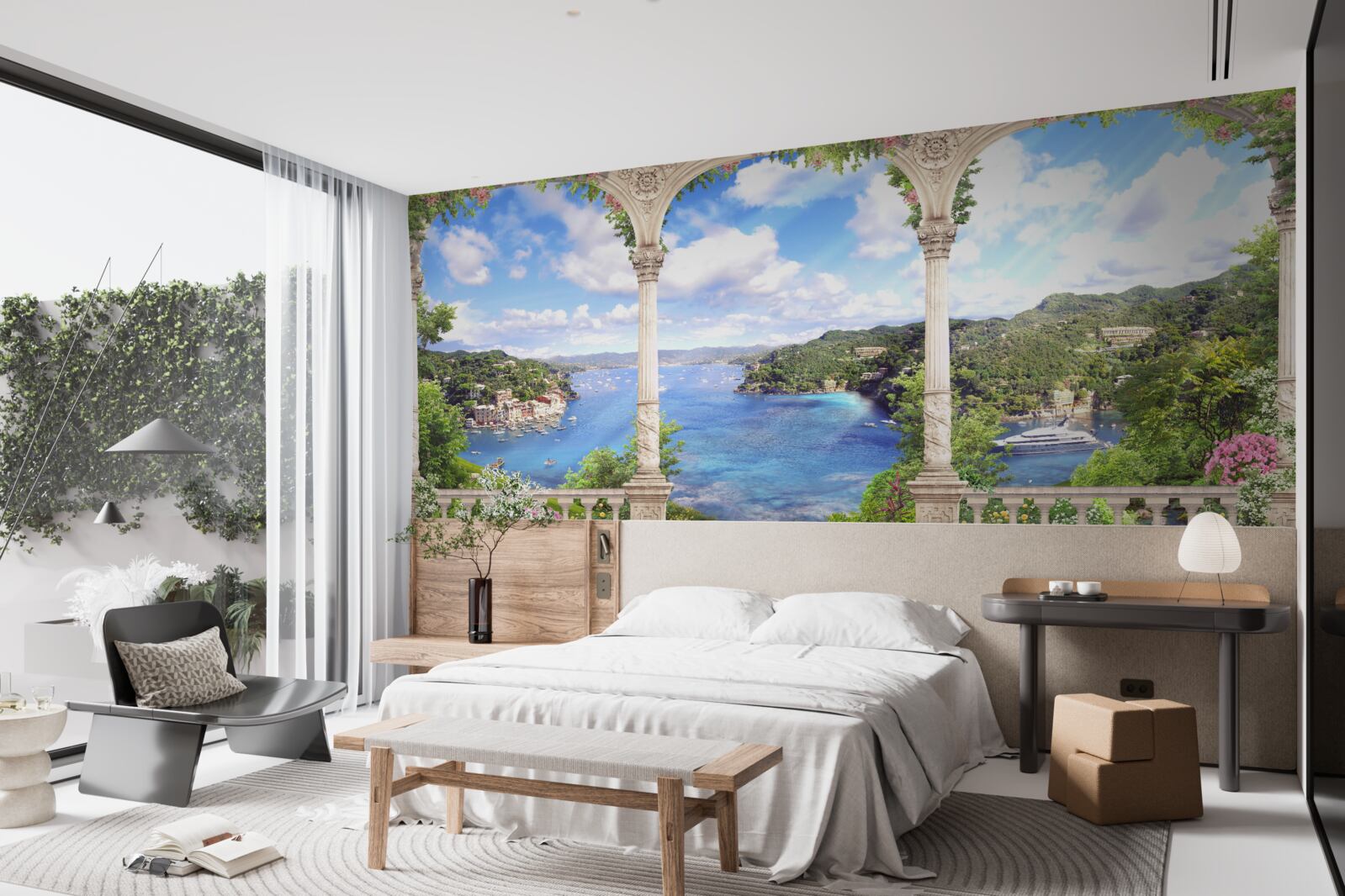 Фотошпалери оглядовий майданчик з прекрасним видом на природні пейзажі