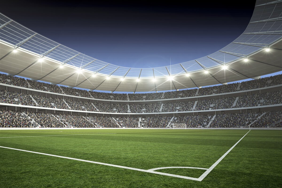 Фотошпалери стадіон готується до приїзду футболістів