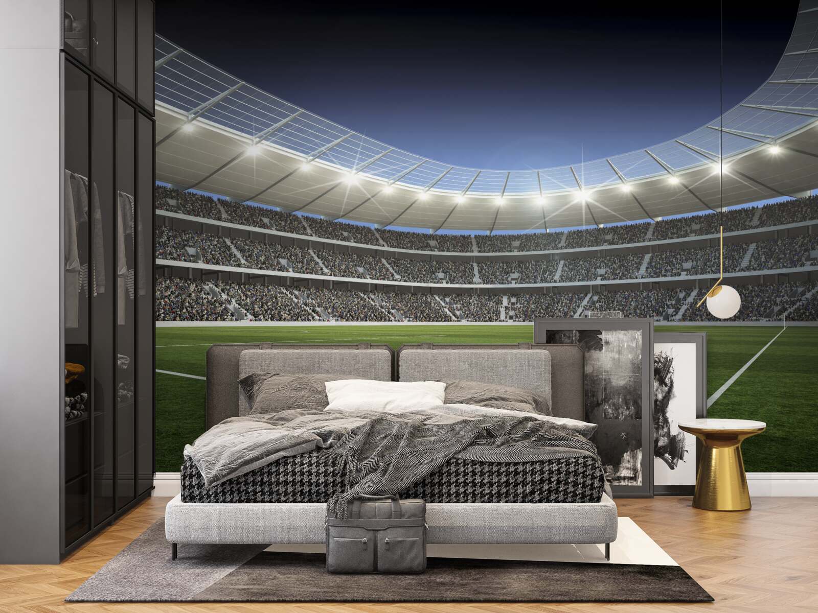 Фотошпалери стадіон готується до приїзду футболістів