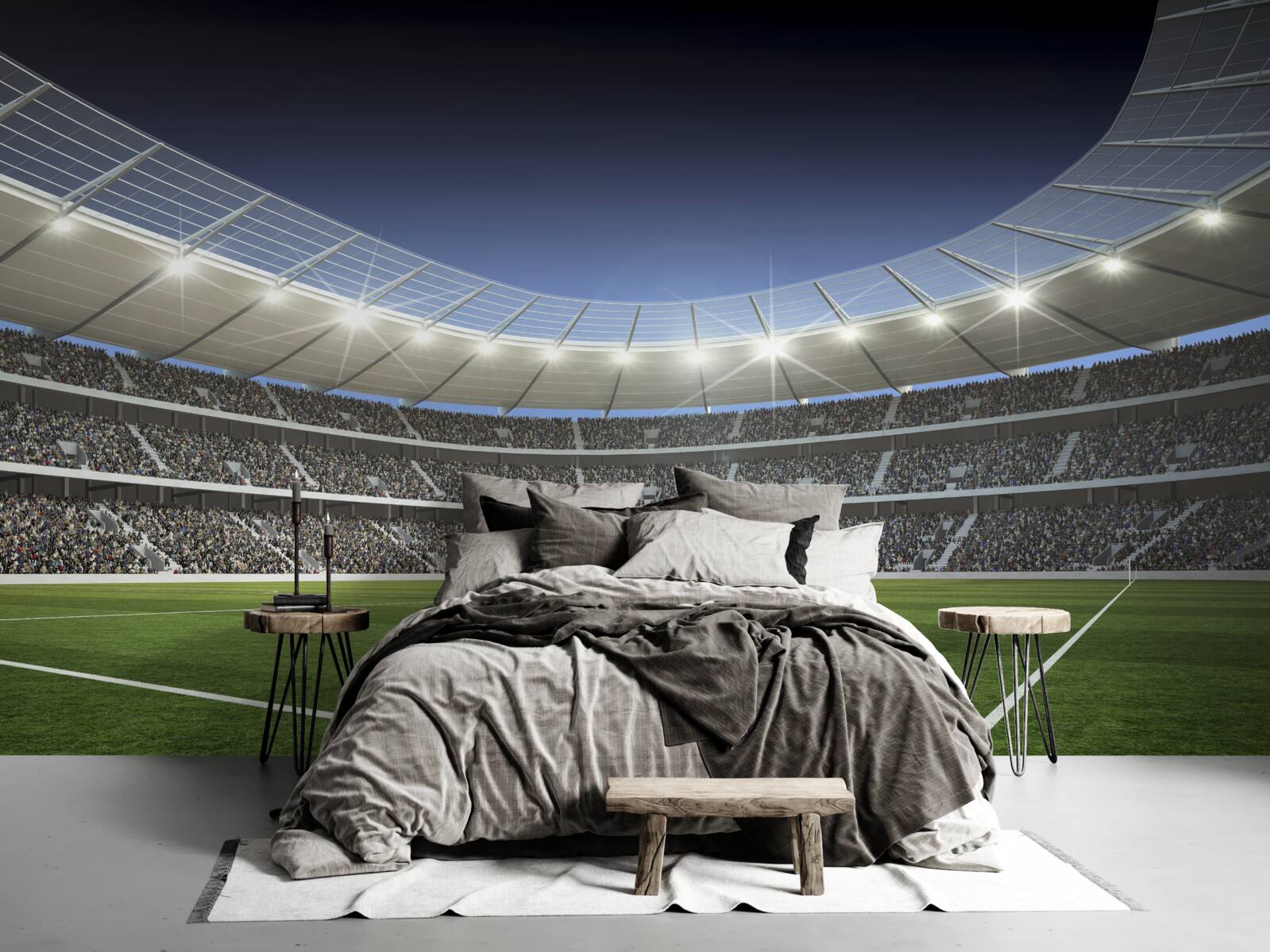 Фотошпалери стадіон готується до приїзду футболістів