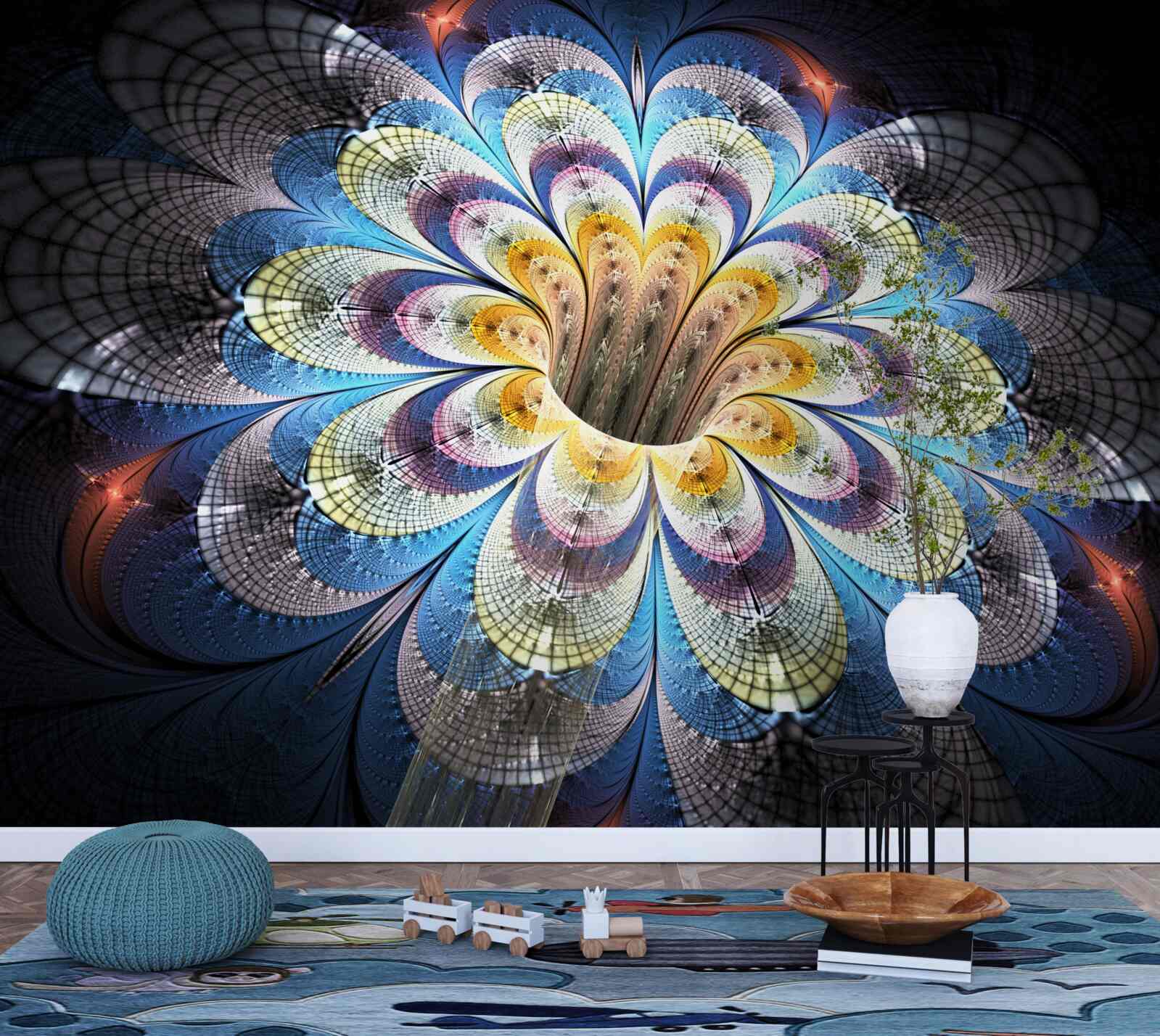 Фотошпалери абстрактне зображення бутона, що розкривається