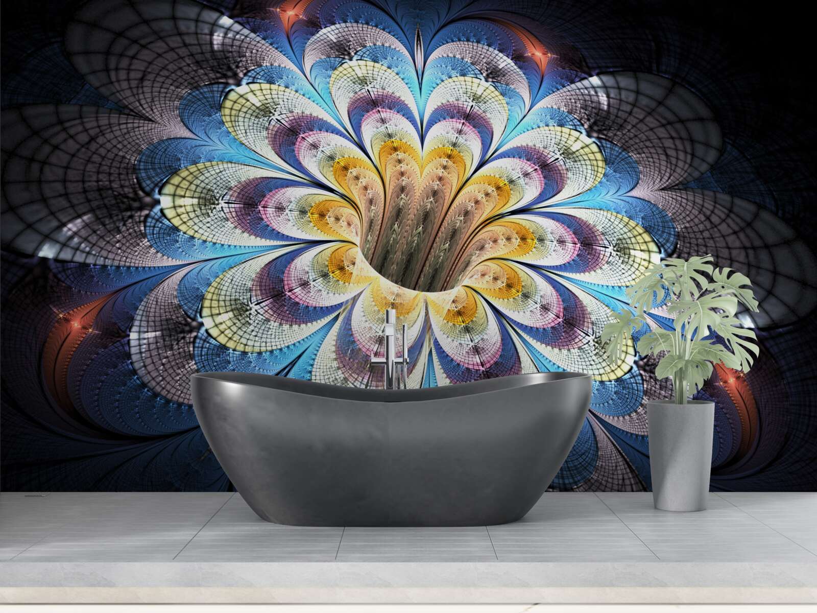 Фотошпалери абстрактне зображення бутона, що розкривається