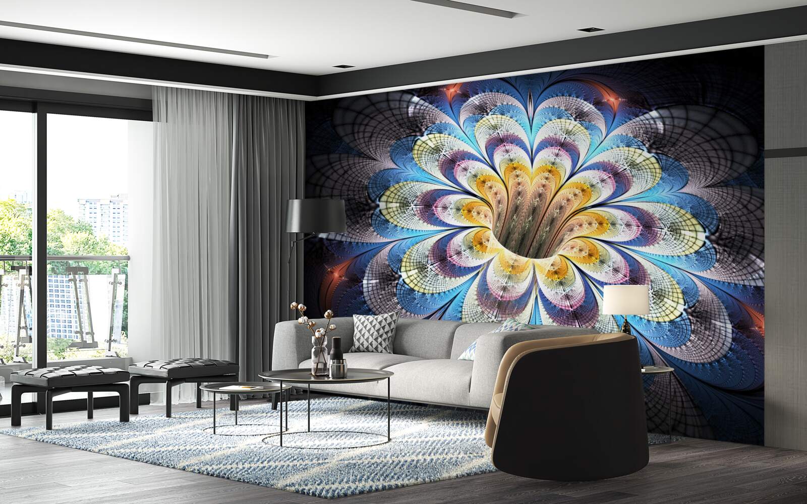 Фотошпалери абстрактне зображення бутона, що розкривається