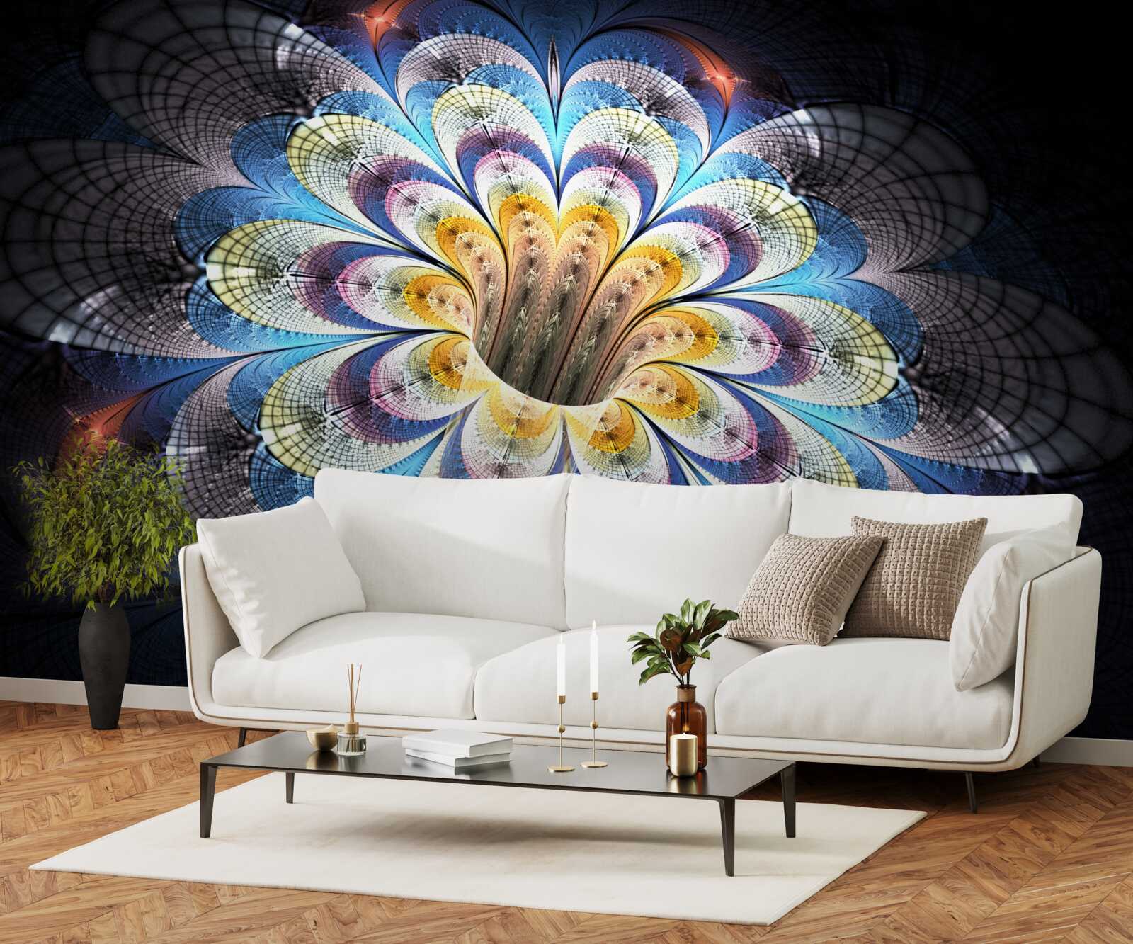 Фотошпалери абстрактне зображення бутона, що розкривається