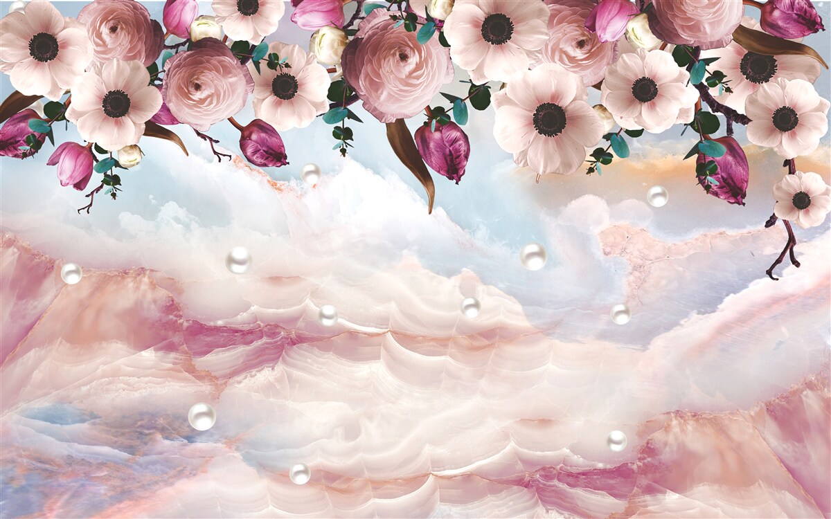 Фотошпалери набряклі бруньки звисають над небом