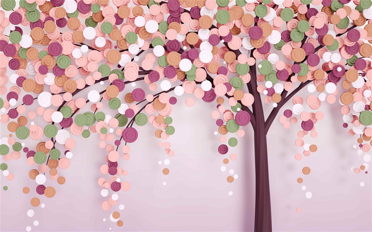 Фотошпалери абстрактне осіннє дерево