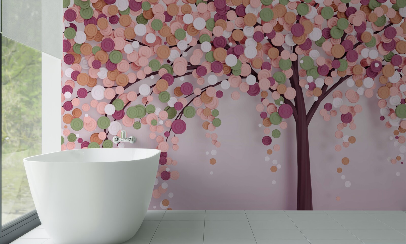 Фотошпалери абстрактне осіннє дерево