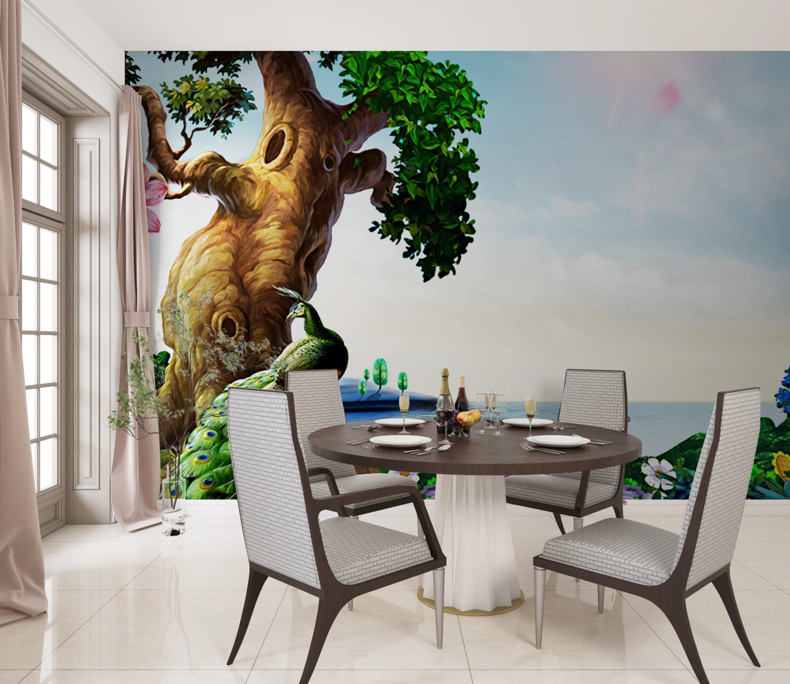 Фотошпалери смарагдові пейзажі та їхні мешканці на берегах водойм