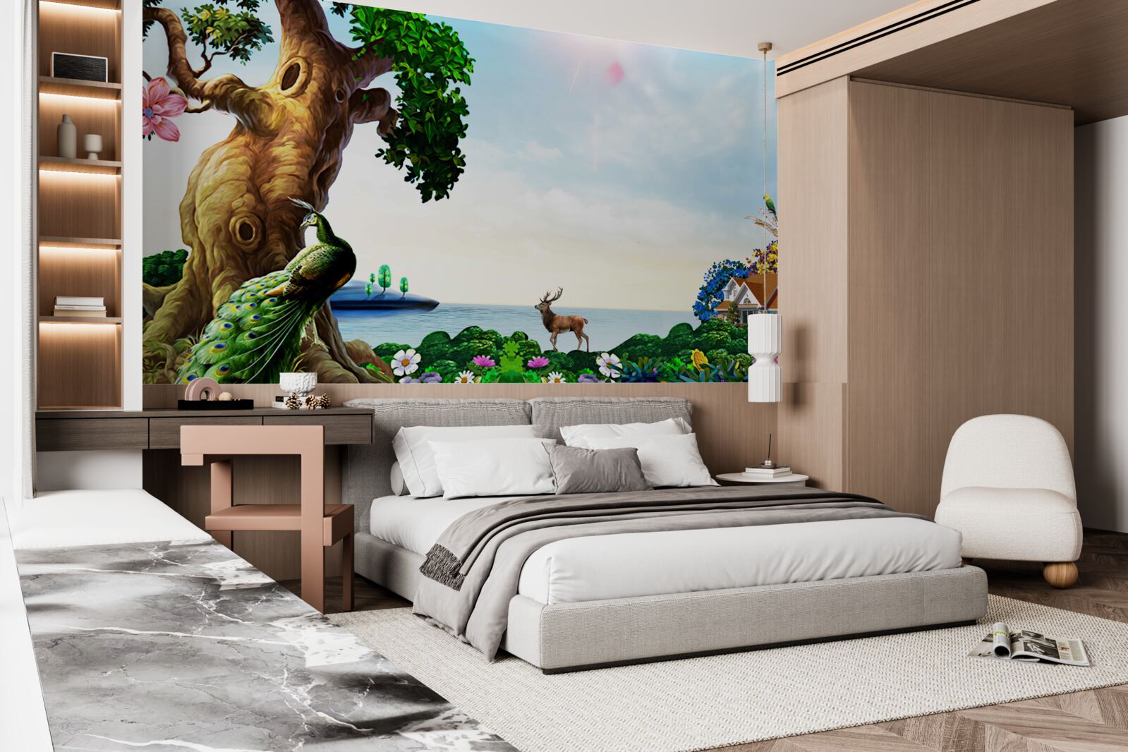 Фотошпалери смарагдові пейзажі та їхні мешканці на берегах водойм