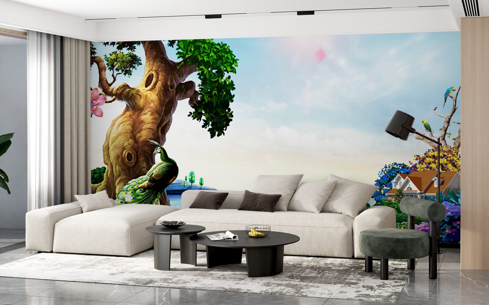 Фотошпалери смарагдові пейзажі та їхні мешканці на берегах водойм