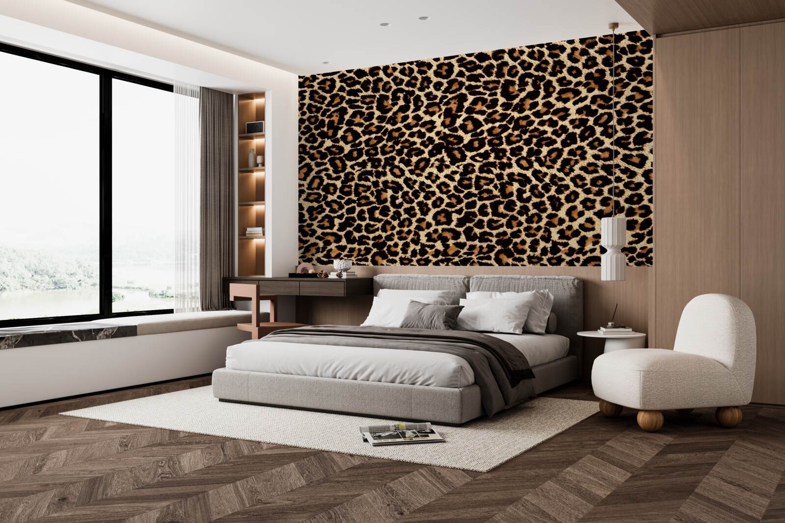 Фотошпалери незвичайний леопардовий візерунок