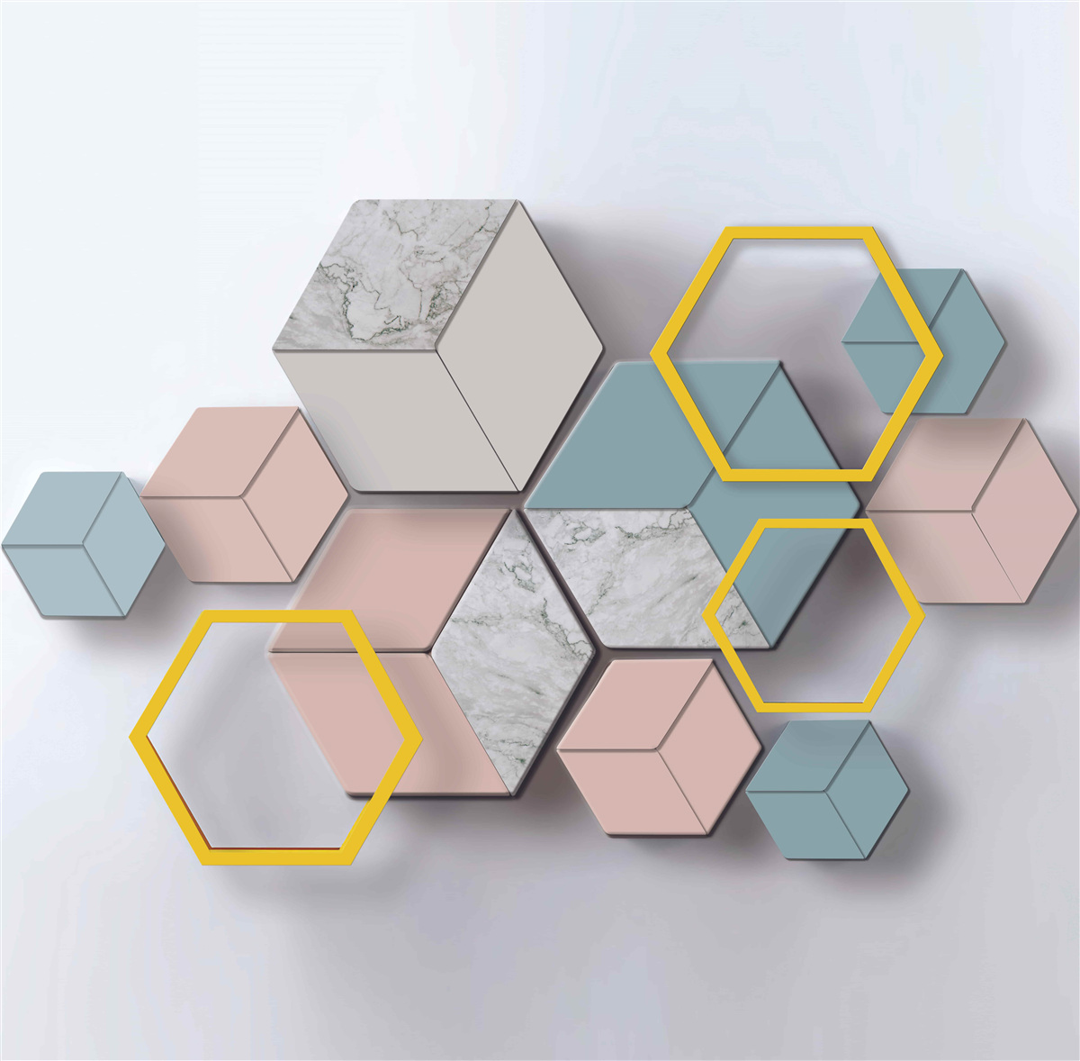 Фотошпалери композиція з різнокольорових прямокутників