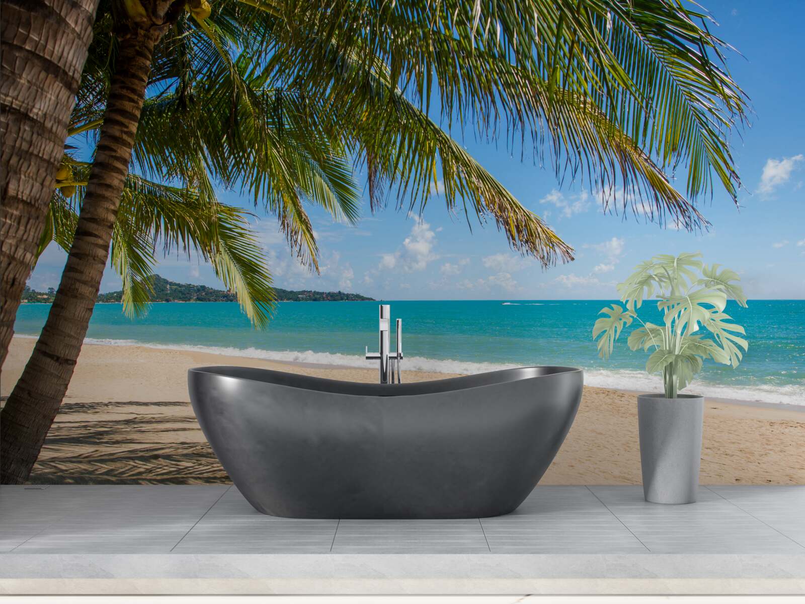 Фотошпалери відокремлений пляж мрії