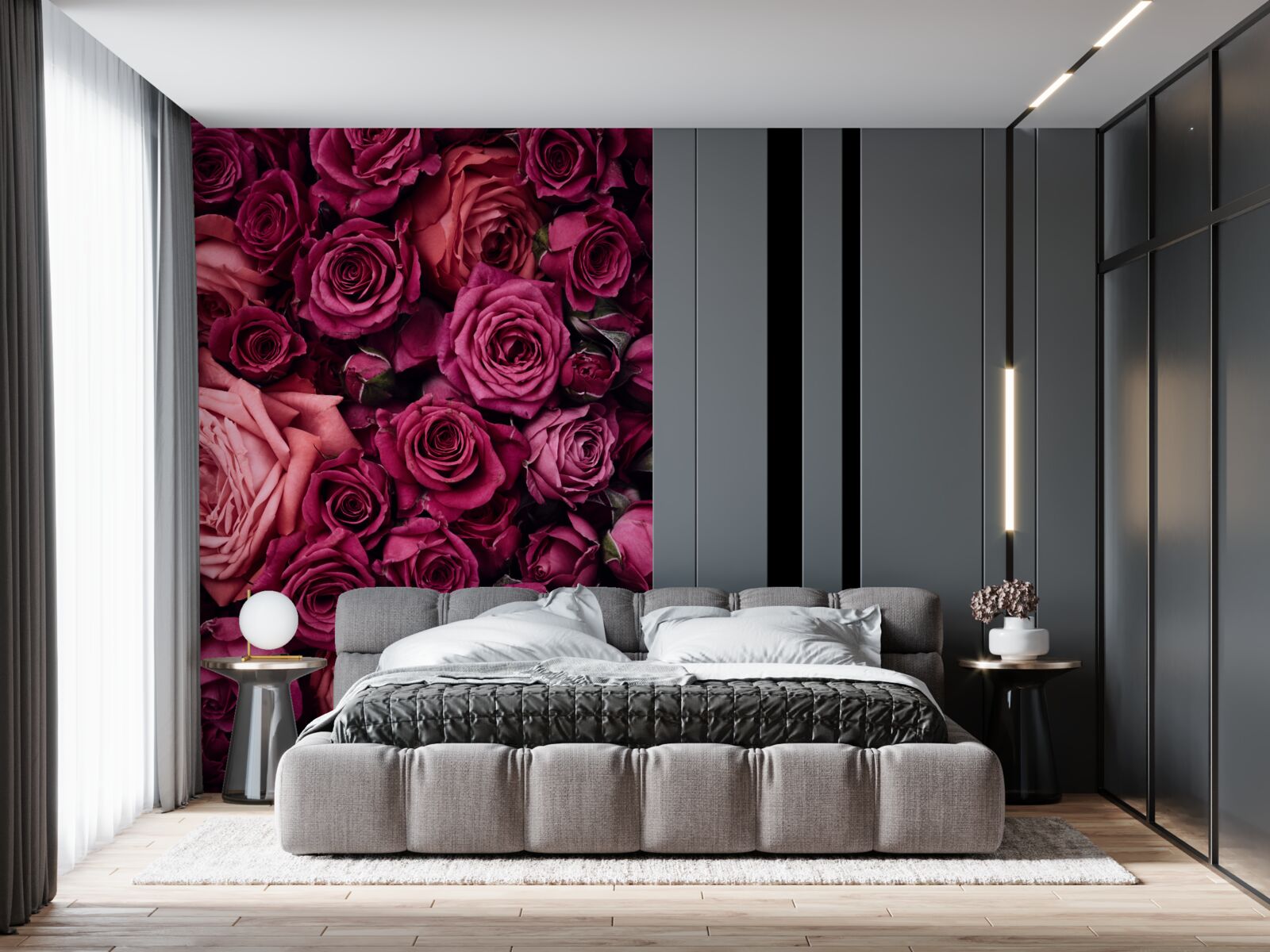 Фотошпалери прекрасні троянди зблизька