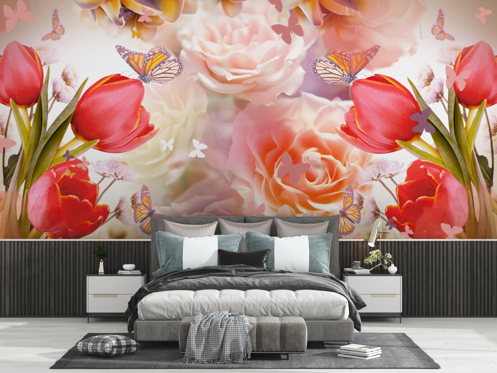 Фотошпалери вишуканий квітковий візерунок