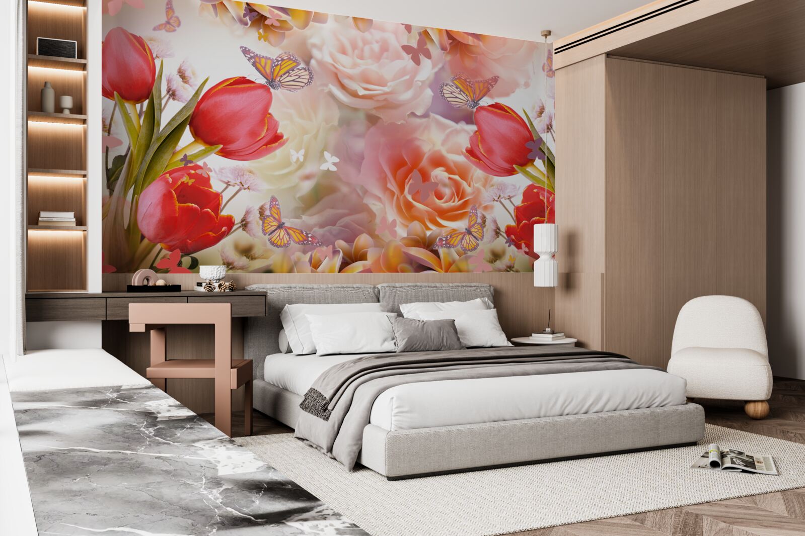 Фотошпалери вишуканий квітковий візерунок