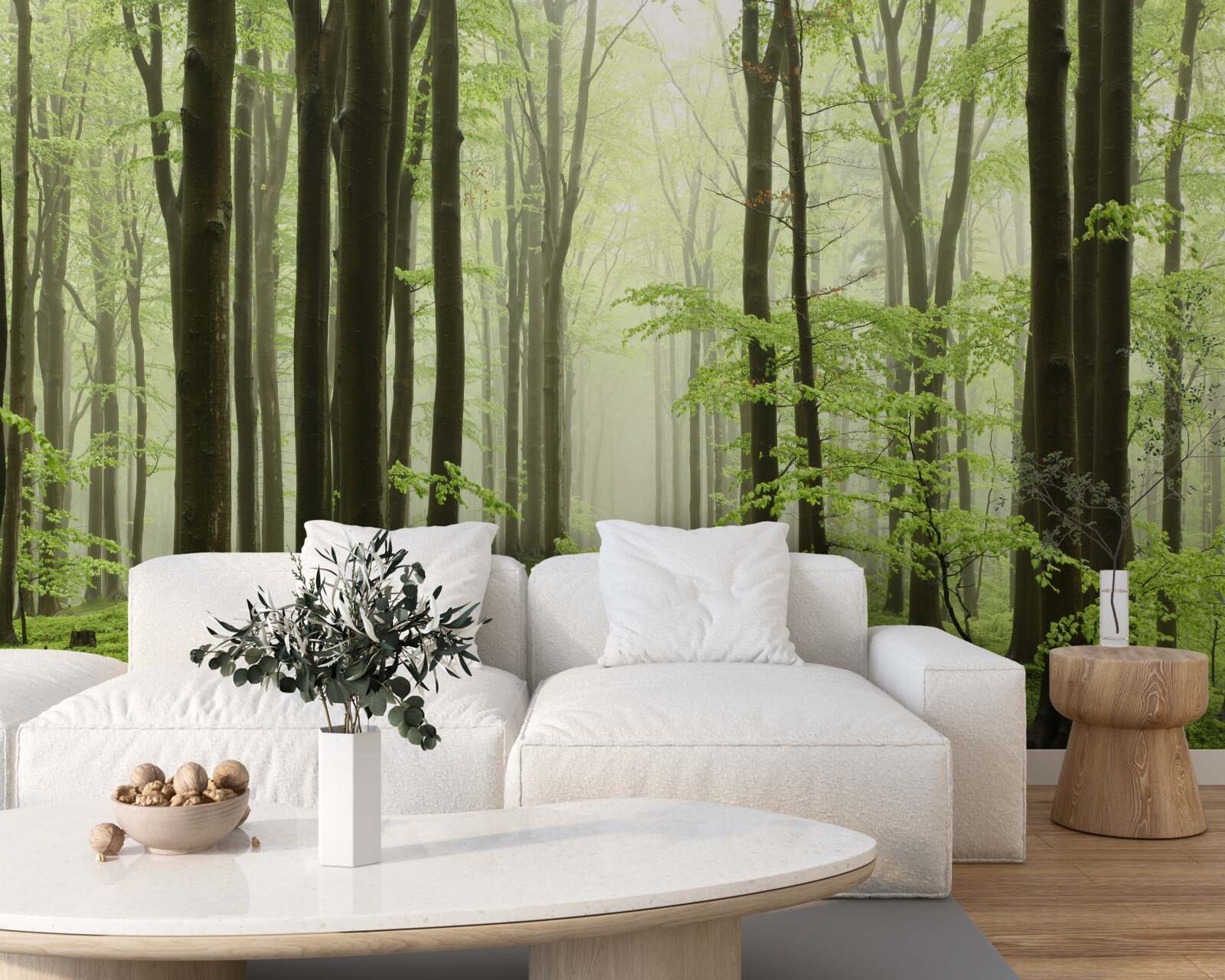 Фотошпалери дерева в густому лісі