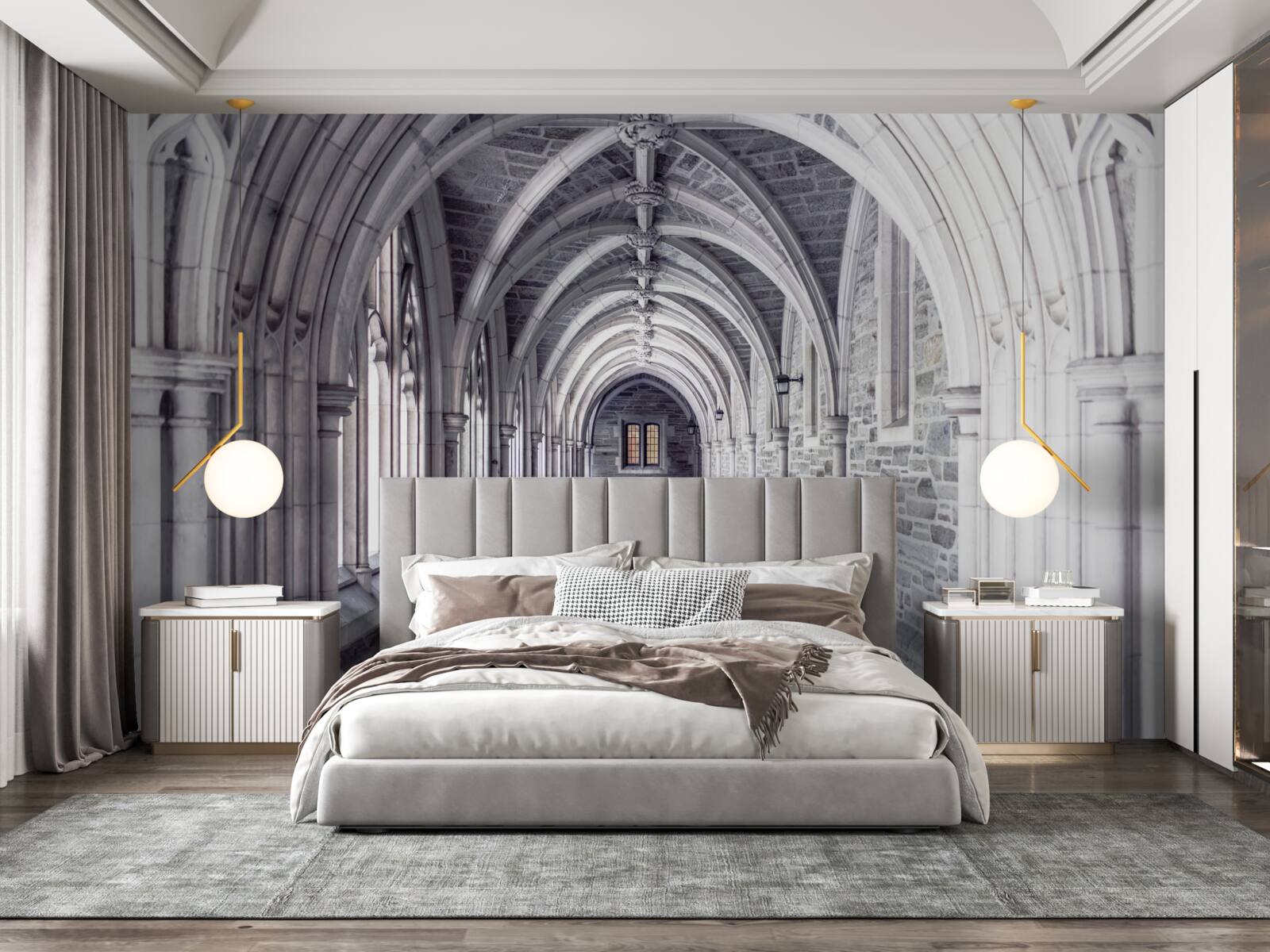 Фотошпалери архітектурні елементи пішохідної доріжки