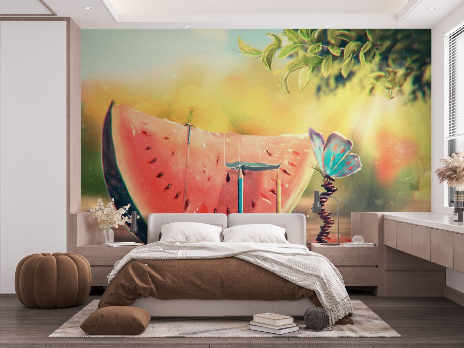 Фотошпалери великий шматок солодкого кавуна