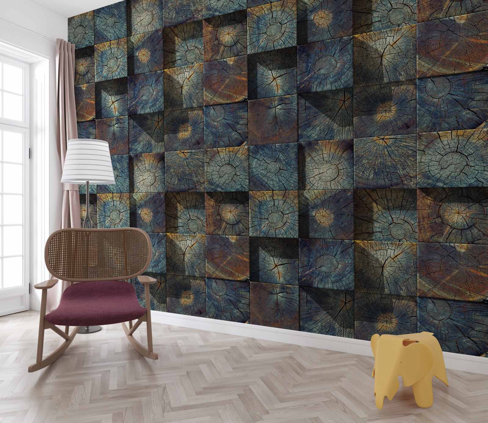 Фотошпалери невеликі саджанці дерев