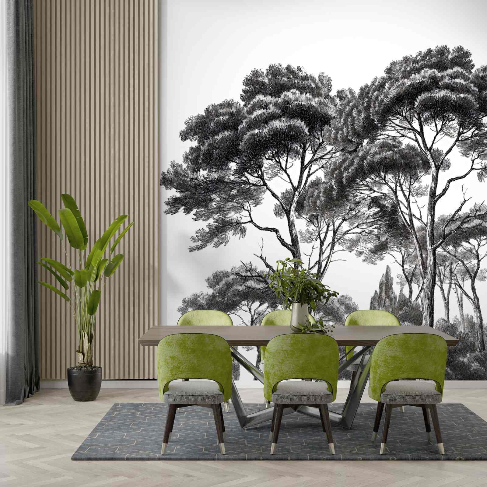 Фотошпалери сосни з Італії