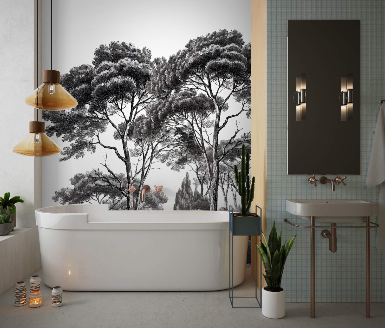 Фотошпалери сосни з Італії