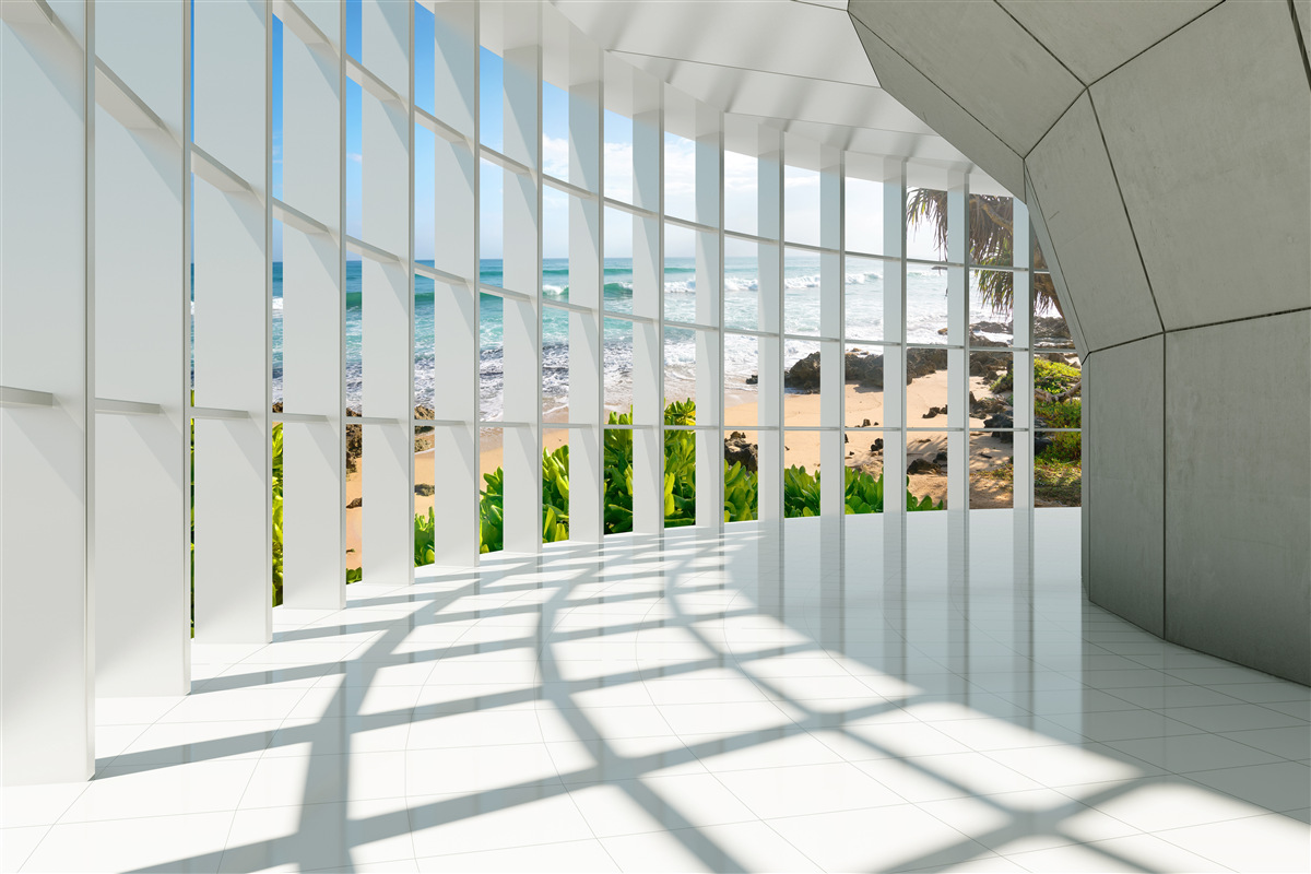 Фотошпалери просторий, світлий передпокій