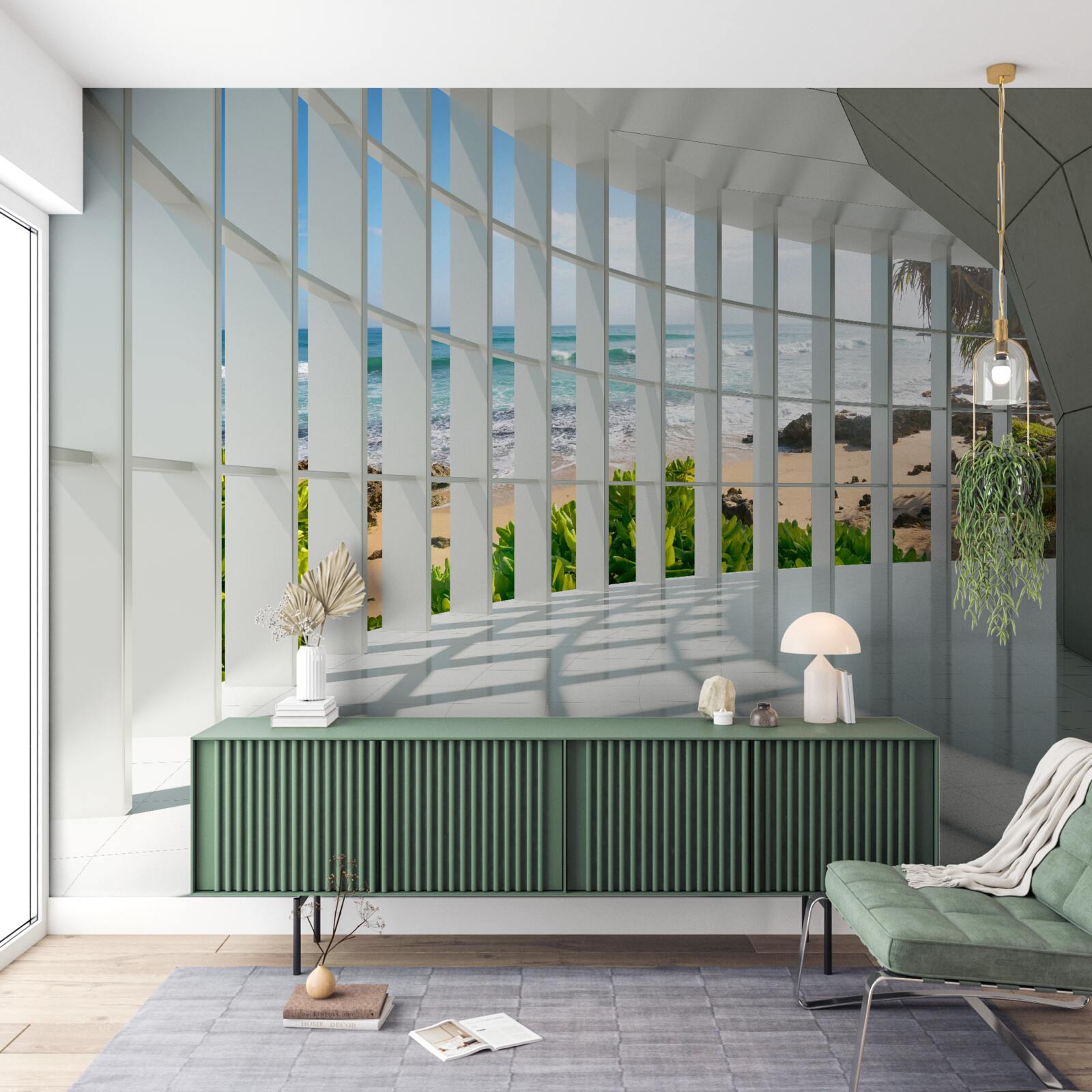 Фотошпалери просторий, світлий передпокій