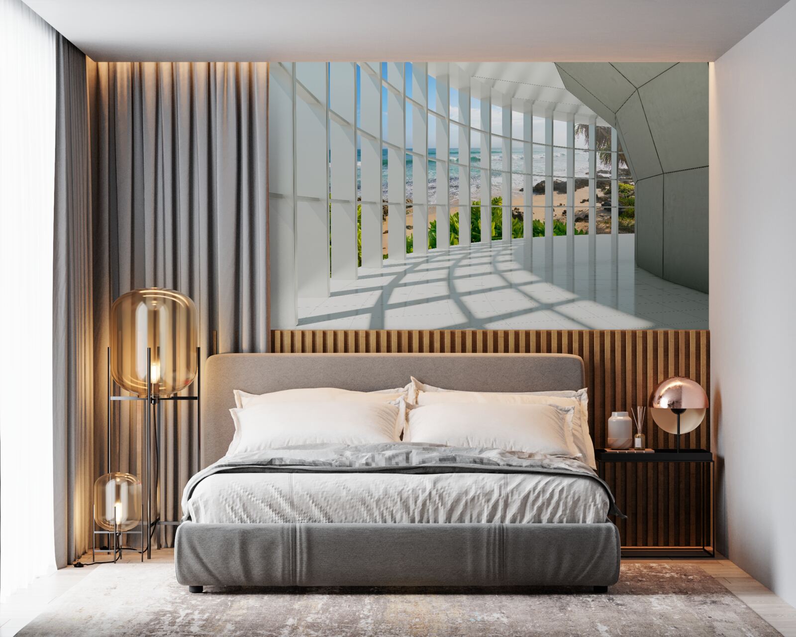 Фотошпалери просторий, світлий передпокій