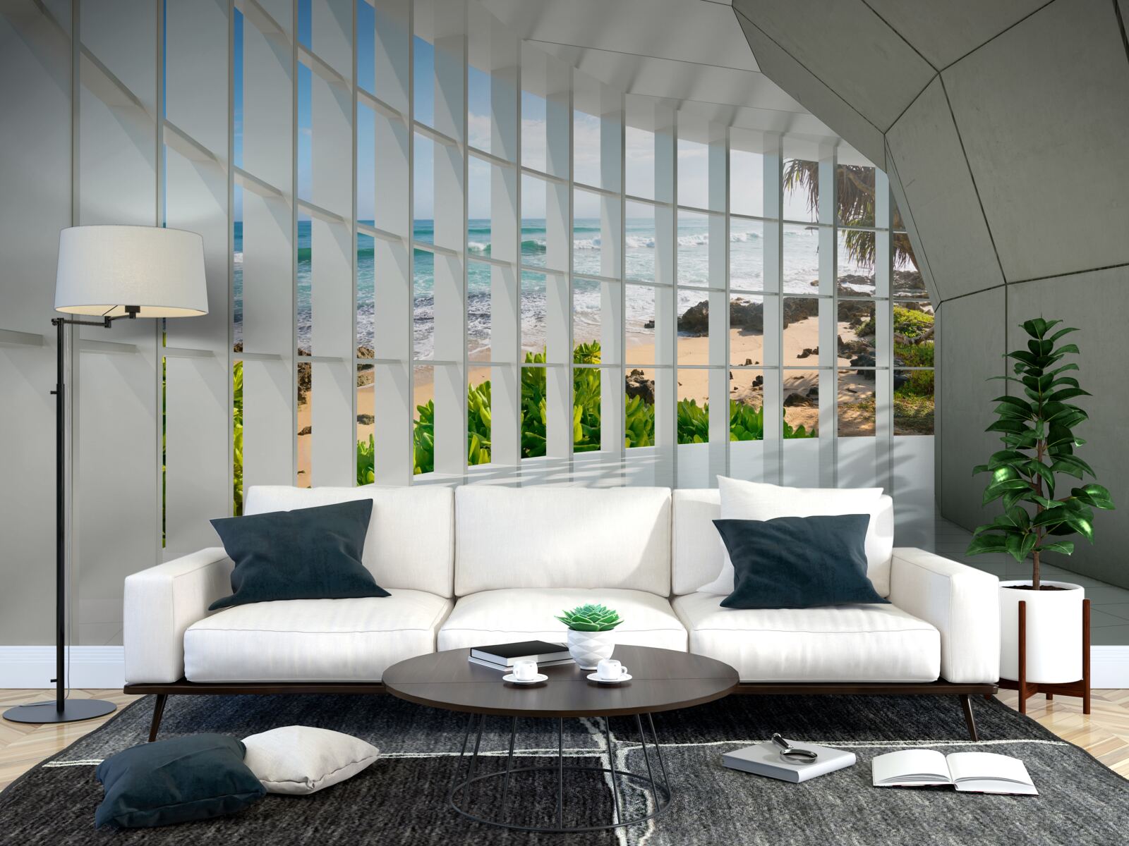 Фотошпалери просторий, світлий передпокій