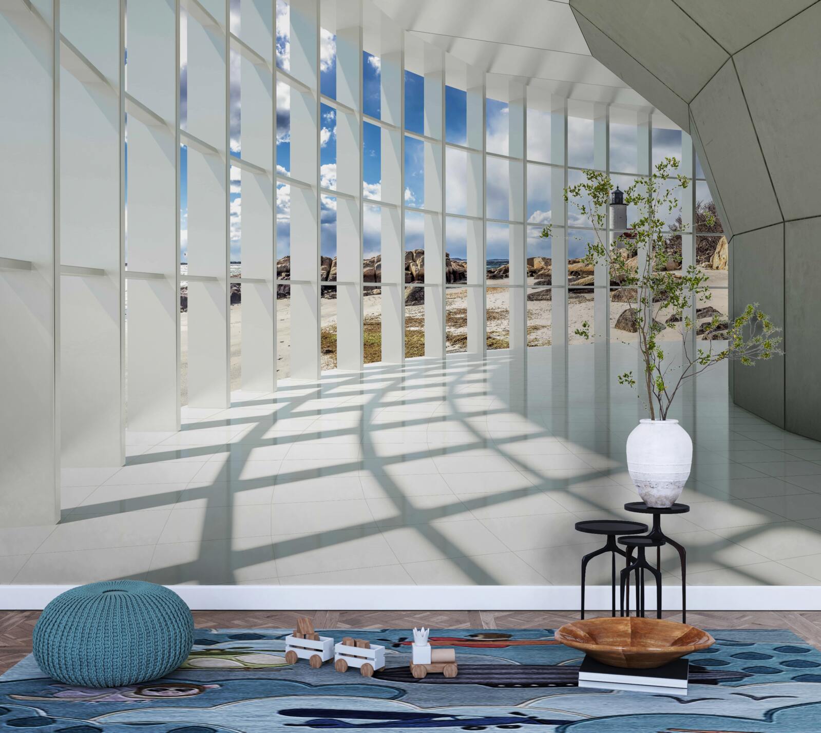 Фотошпалери сонячне світло в тунелі