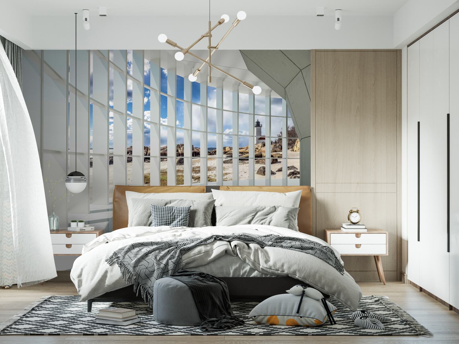 Фотошпалери сонячне світло в тунелі