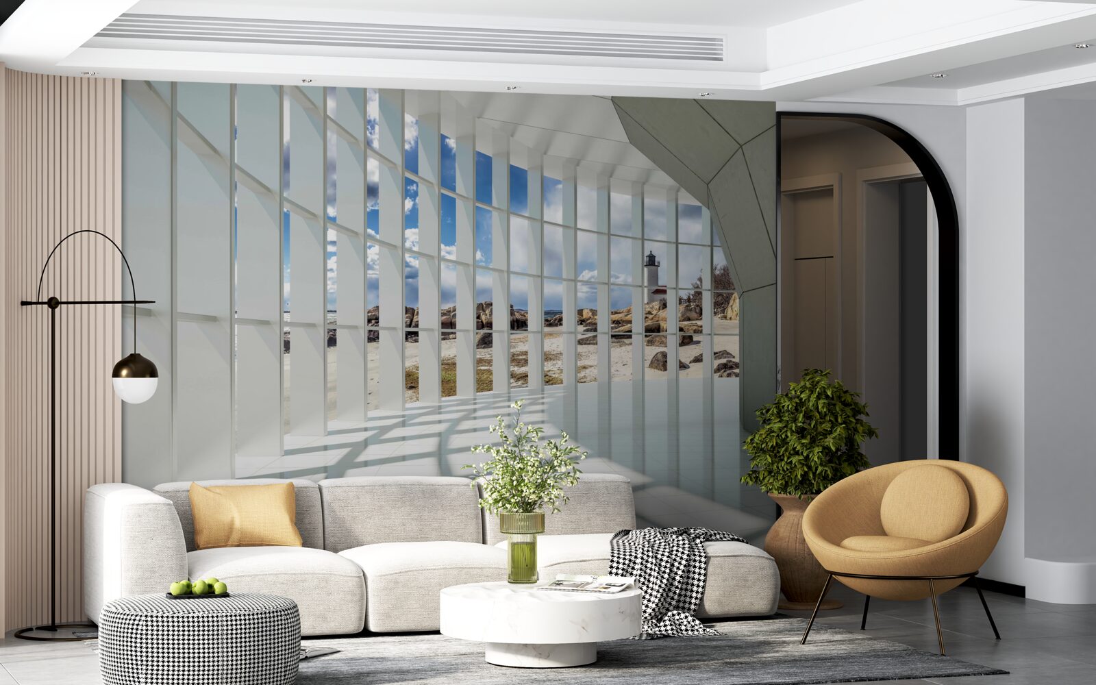 Фотошпалери сонячне світло в тунелі