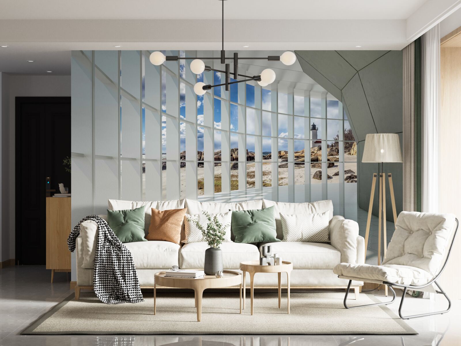 Фотошпалери сонячне світло в тунелі