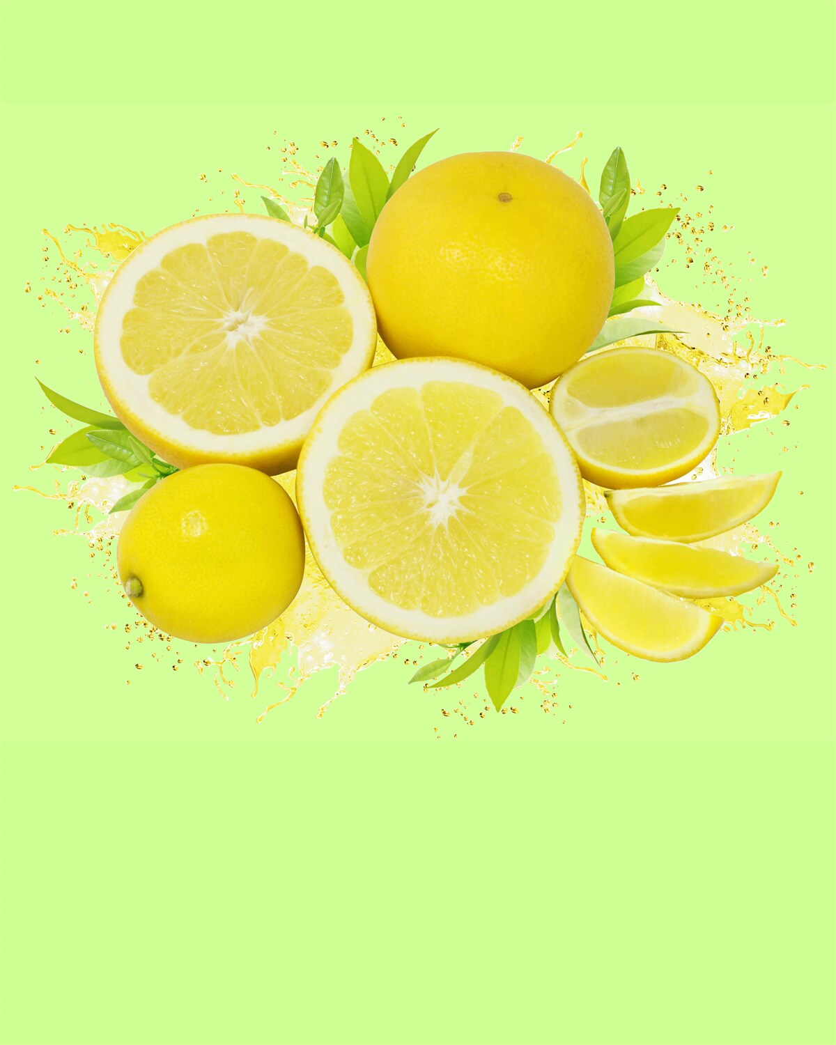 Фотошпалери сонячно-жовті лимони