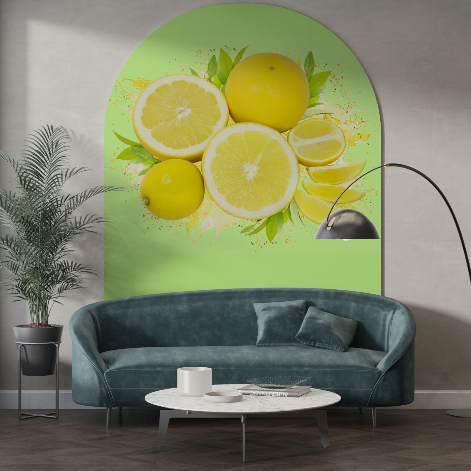 Фотошпалери сонячно-жовті лимони