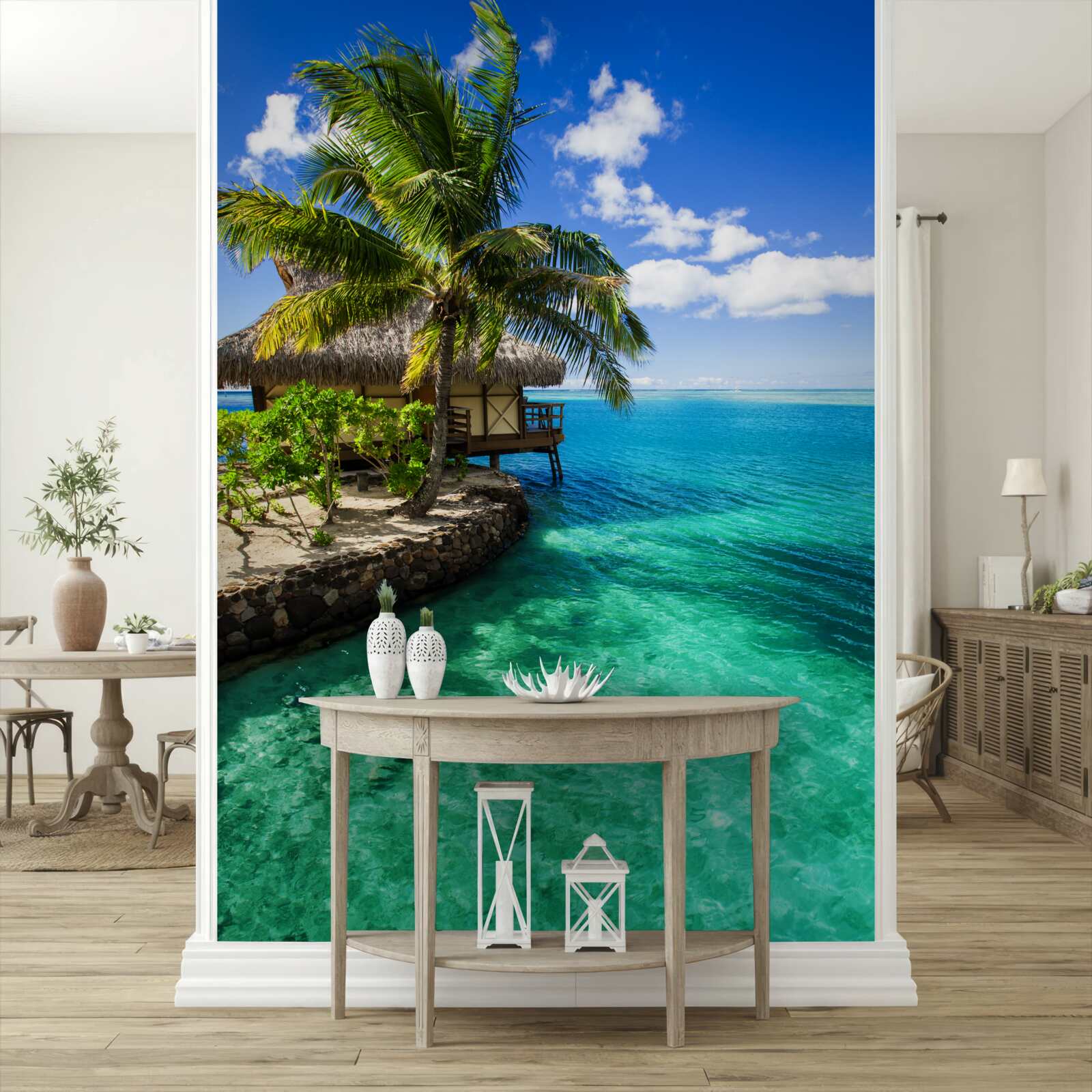 Фотошпалери пляжний будинок на мальдівах