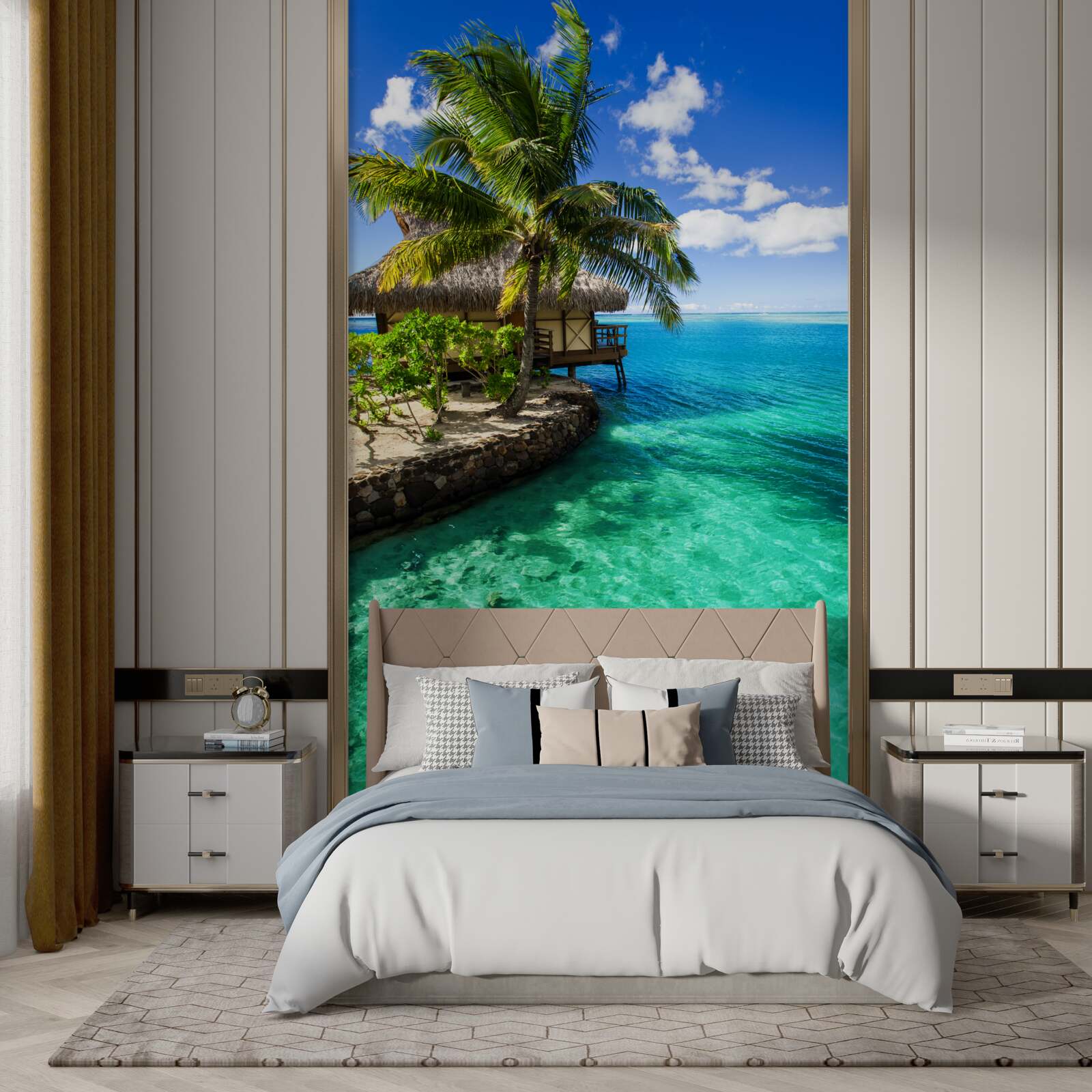 Фотошпалери пляжний будинок на мальдівах